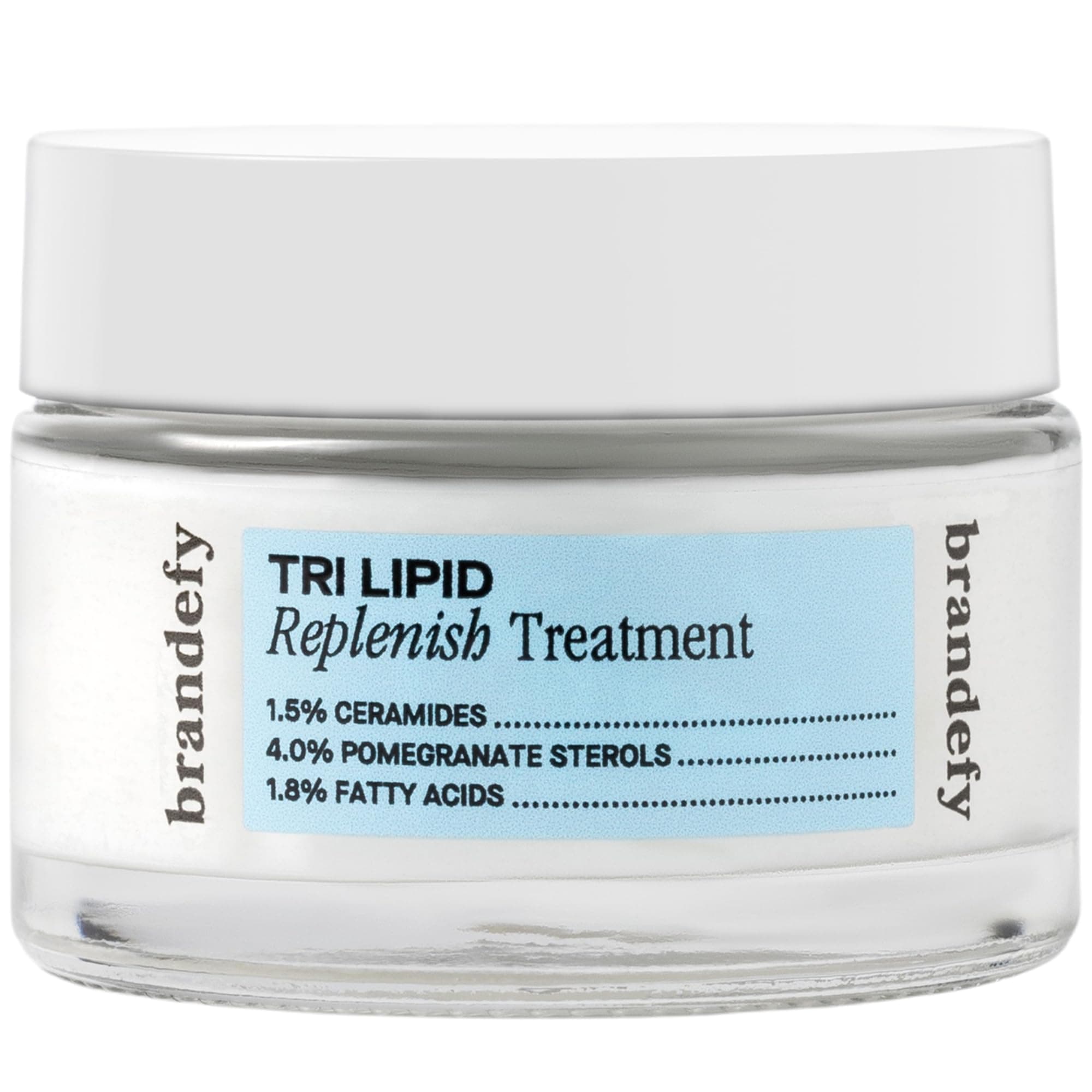 Tri Lipid Replenish Treatment - 1.5% Ceramides, 4.0% Sterols, 1.8% Fatty Acids - Peptide Moisturizer, Hydrating Face Cream, Made in the USA (1.6 Oz)
