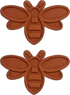 Terracotta Brown Sugar Keeper and Saver, Bee, Set of 2