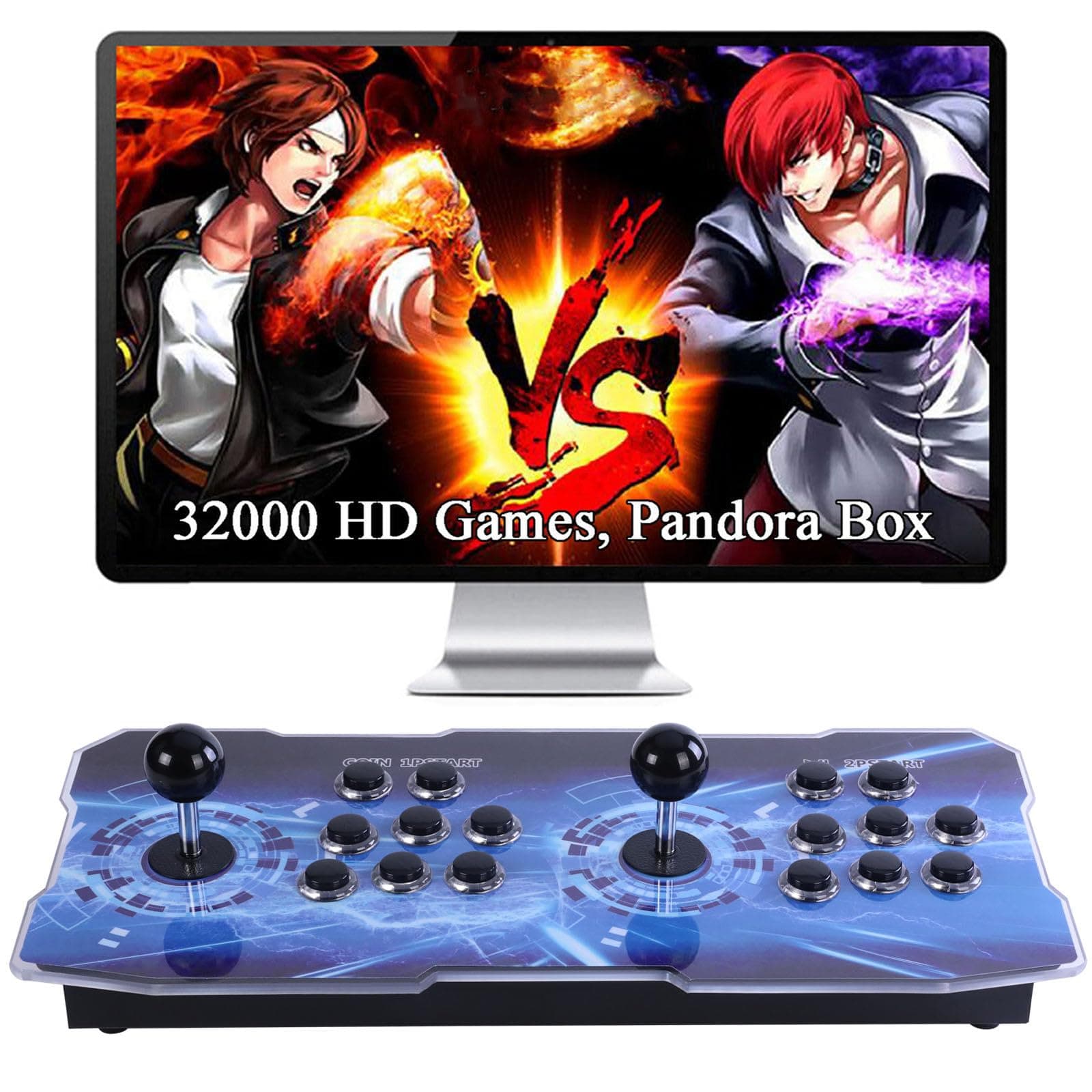GWALSNTH 32000 in 1 Pandora Box Mini Arcade Games Console, Plug and Play Video Games,1280X720 Display, 3D Game, Search/Save/Hide/Pause
