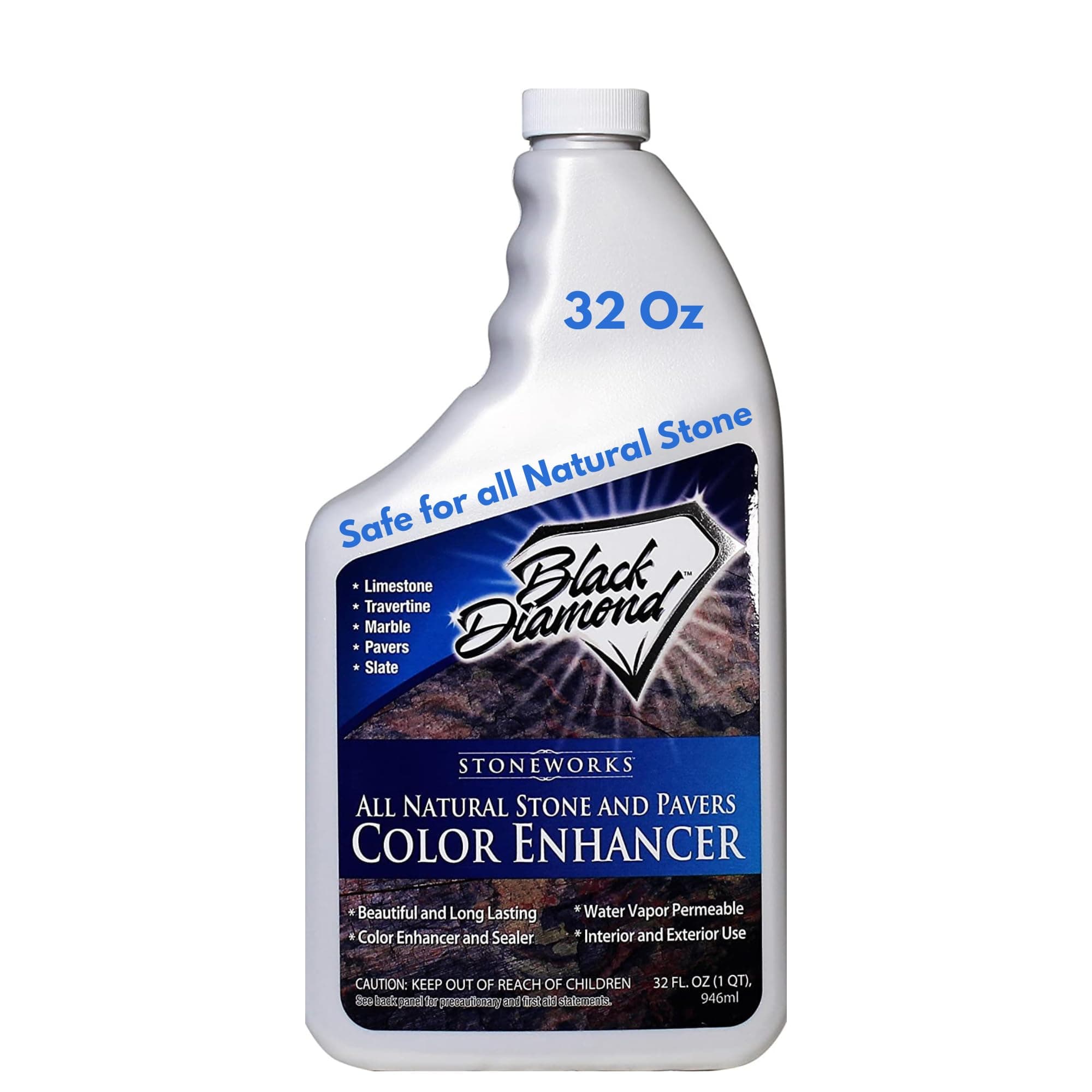 Color Enhancer Sealer for All-Natural Stone and Pavers. Marble, Travertine, Limestone, Granite, Slate, Concrete, Grout, Brick, Block.