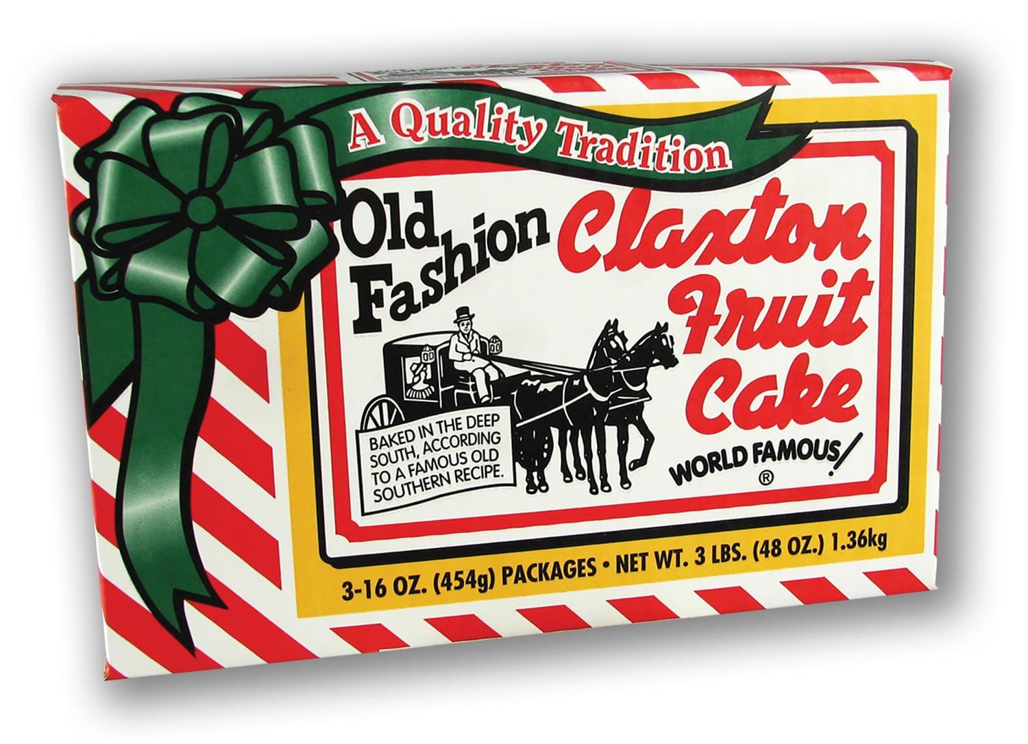 Claxton Fruit Cake - 1 lb. packs - 3 ct.