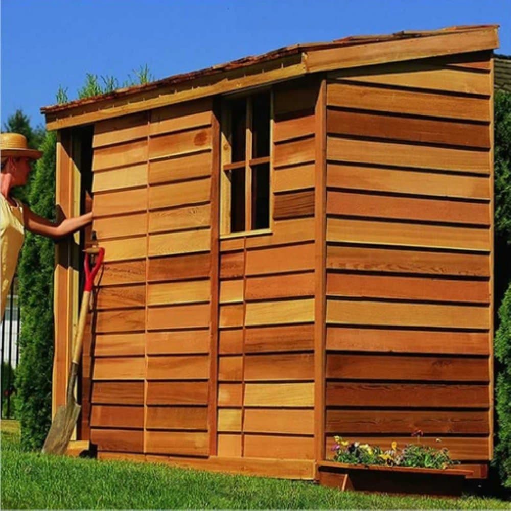 Cedar Shed 8 x 3 ft. Yardsaver Storage Shed