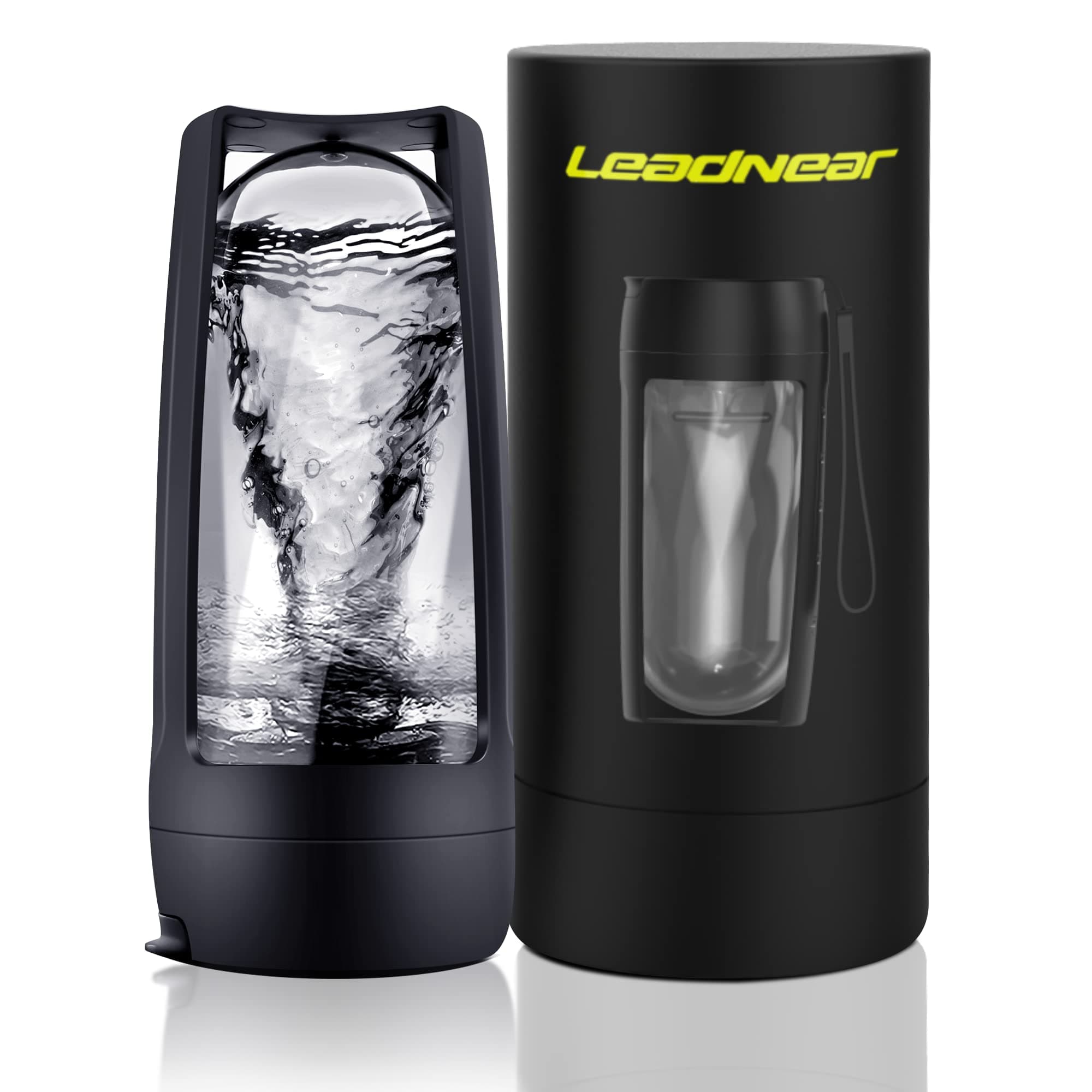 Avovy Electric Shaker Bottle 20oz for Protein Mixes, BPA Free Portable Water Cups(Black)