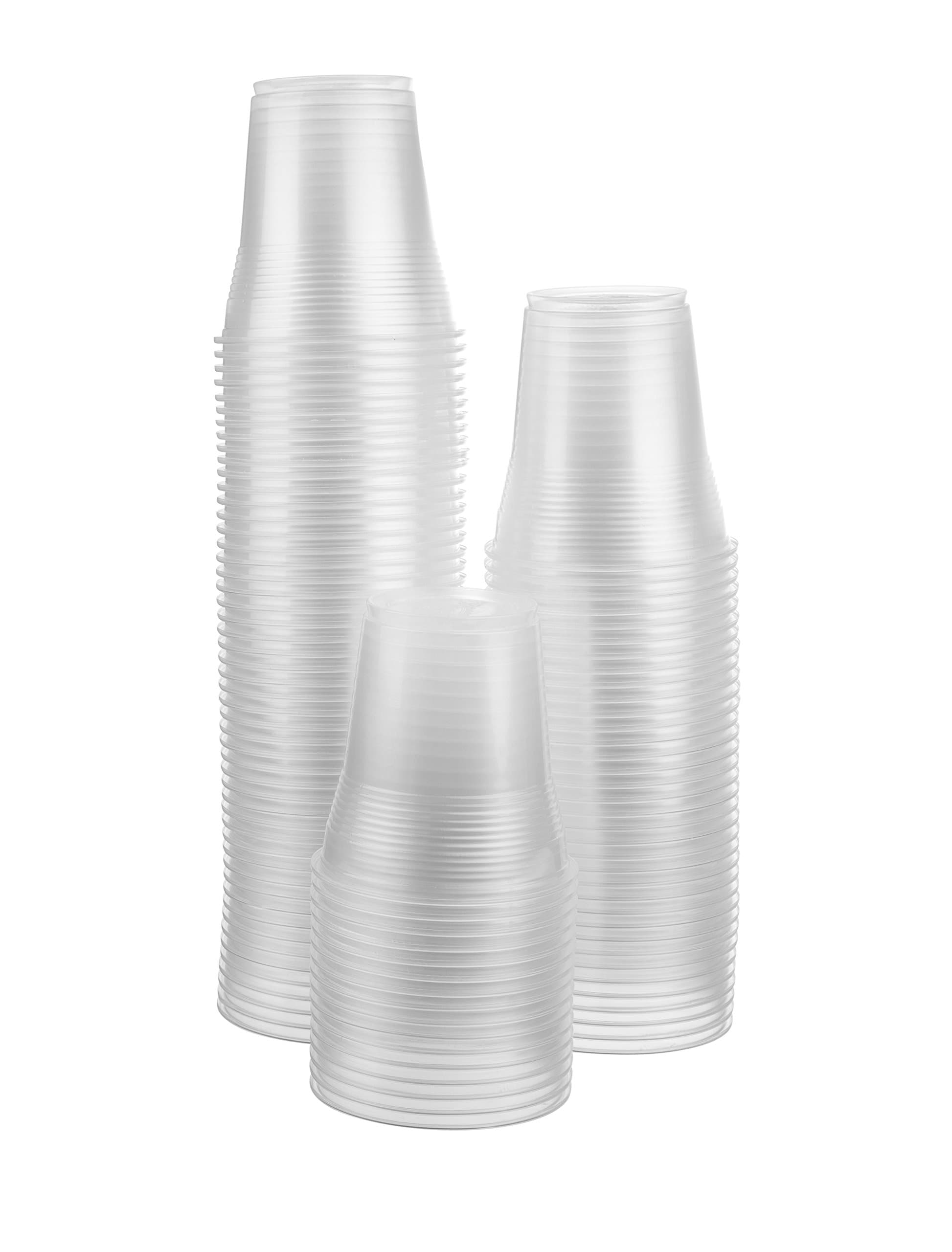 5 Ounce Clear Disposable Plastic Cups - Flexible and Crack Resistant - 100 count Bargain Pack (100 Cups Bag)