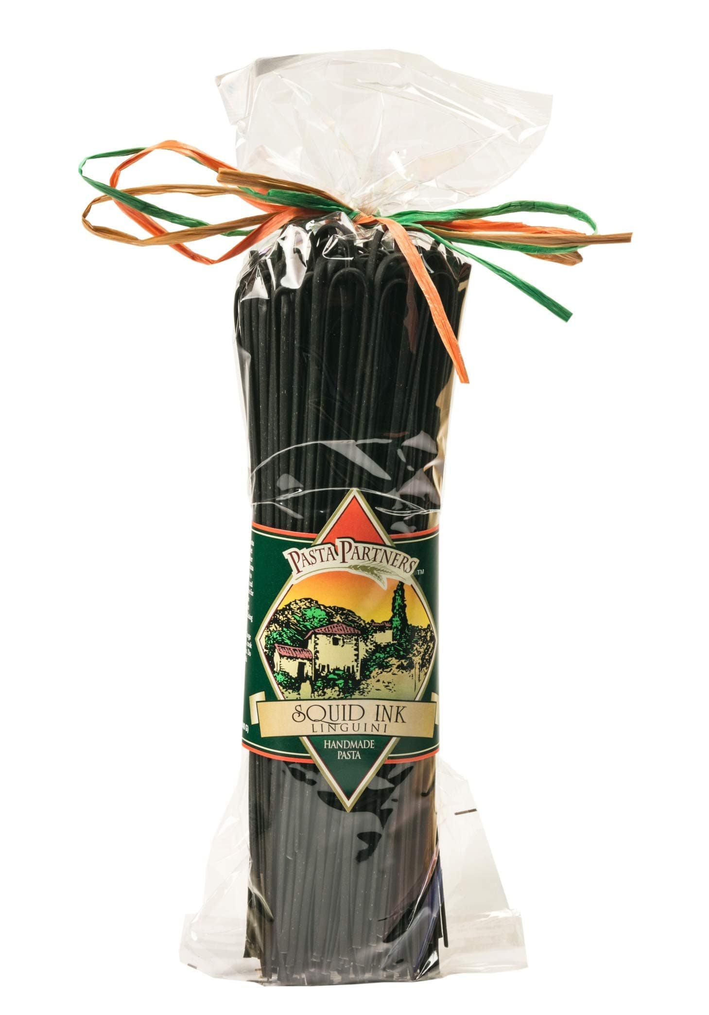Pasta Partners Handmade Squid Ink Linguini Pasta, 12 Ounce - Cooks in 2-3 Minutes