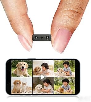 BEEDMXU Smallest Wireless WiFi Hidden Camera Home Security HD 4K Mini Camera, Night Vision and Motion Detection Cloud Storage Nanny Cam - for Home, Office and Car—with 64G Memory Card