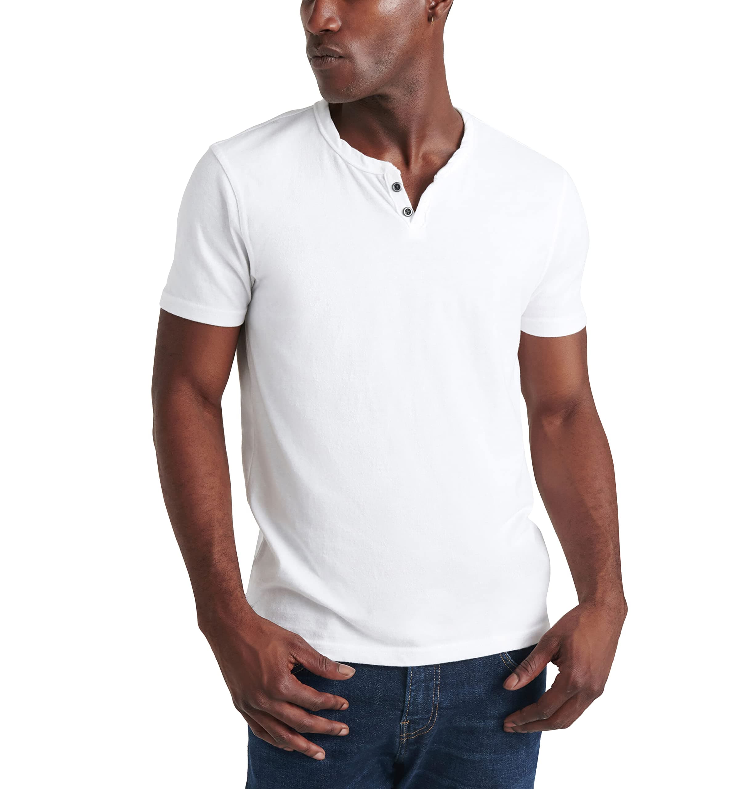 Men's Venice Burnout Notch Neck Tee Shirt