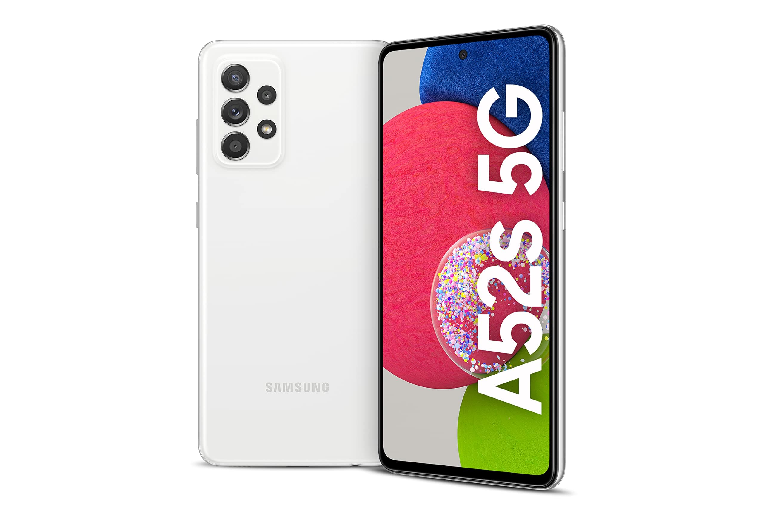 Samsung Galaxy A52s 5G Dual SIM Smartphone, 128GB Storage and 8GB RAM (UAE Version), Awesome White