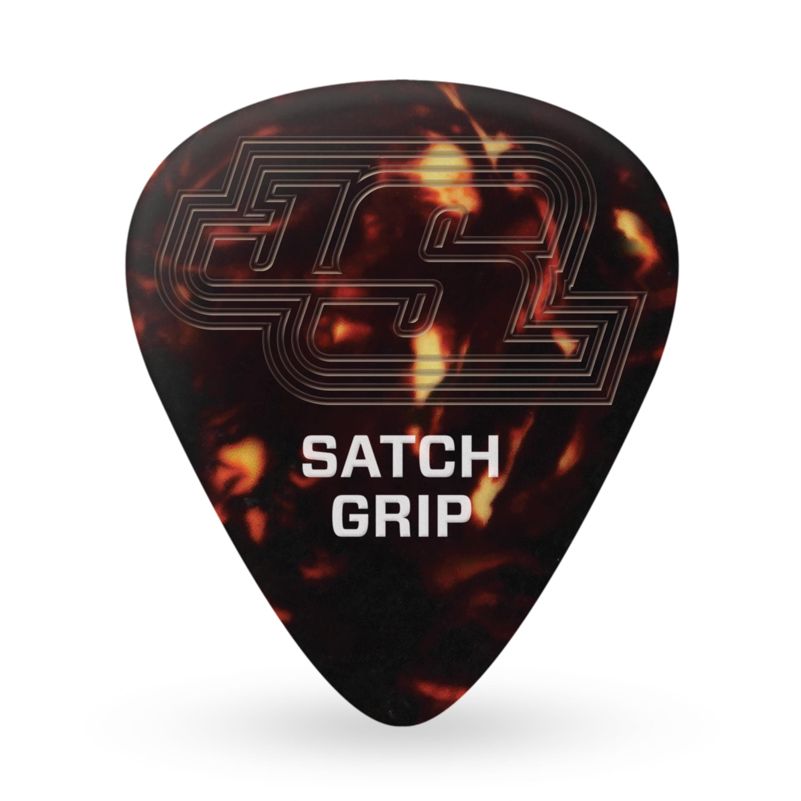 Joe Satriani Satch Grip Picks - Anti-Slip Duragrip, Celluloid Guitar Picks - Extra Heavy (1.25mm), 5 Pack