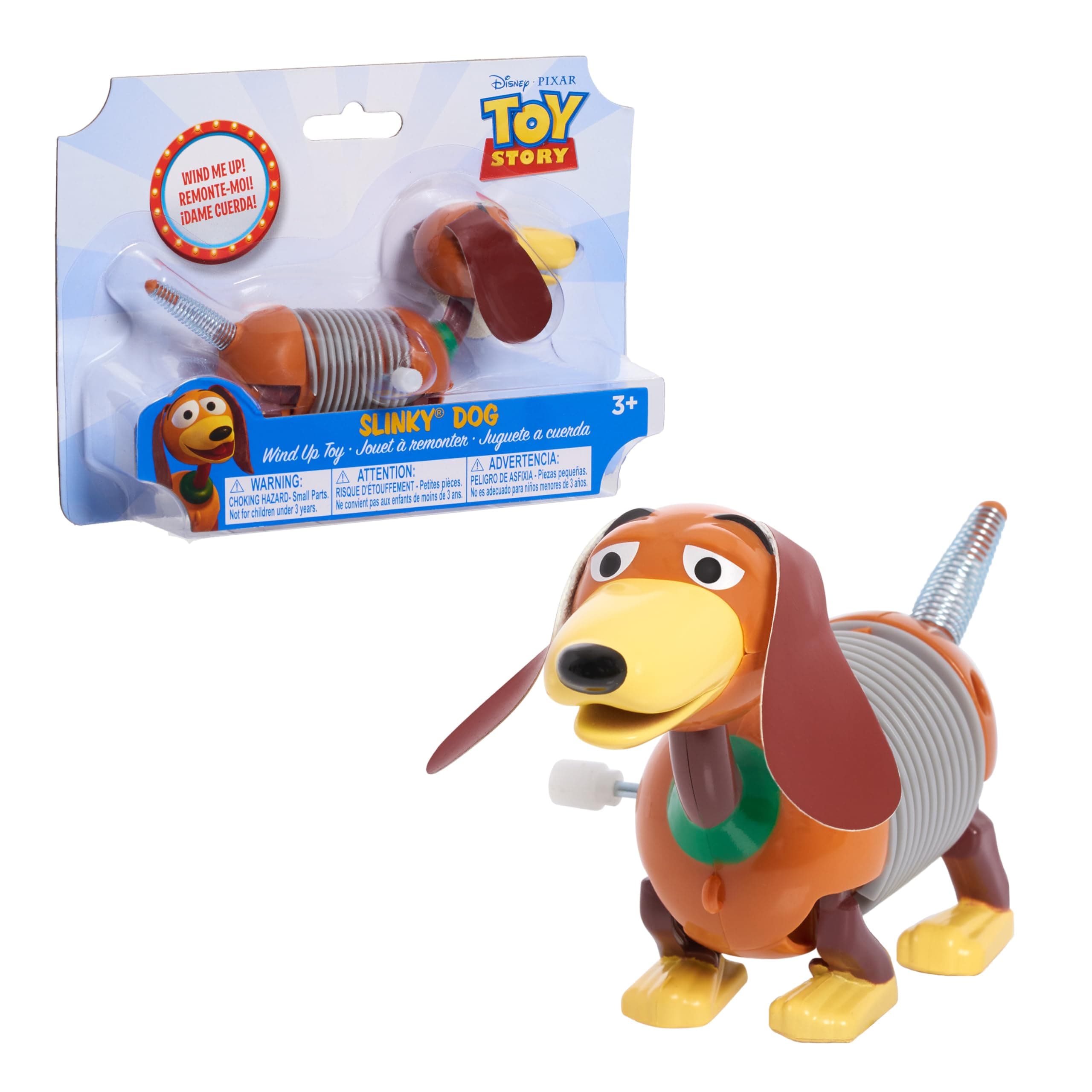Disney•Pixar's Toy Story Slinky Dog Wind-Up Toy, Slinky Dog from Toy Story, Fidget Toy, Kids Toys for Ages 3 Up by Just Play