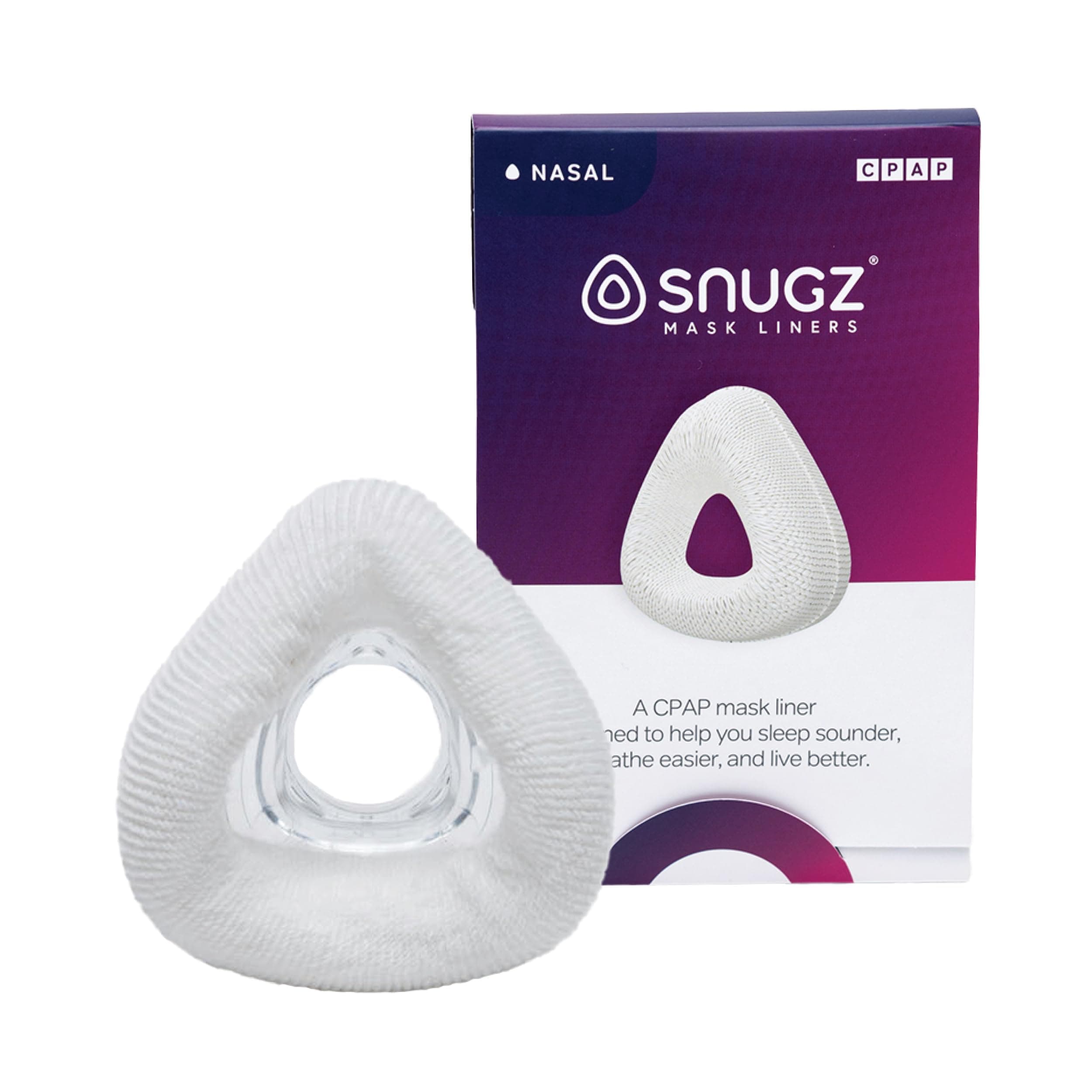 Nasal Mask Liners: Machine Washable, One-Size-Fits-Most NASAL CPAP Mask Liners, Pack of 2 Lasts 90 Days