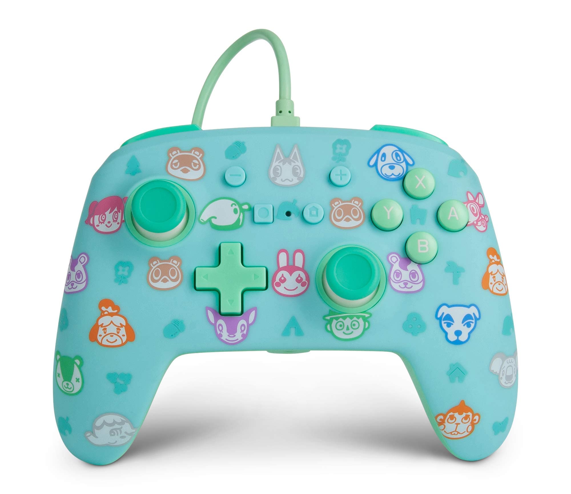 PowerA Enhanced Wired Controller for Nintendo Switch - Animal Crossing, Gamepad, game controller, wired controller, officially licensed