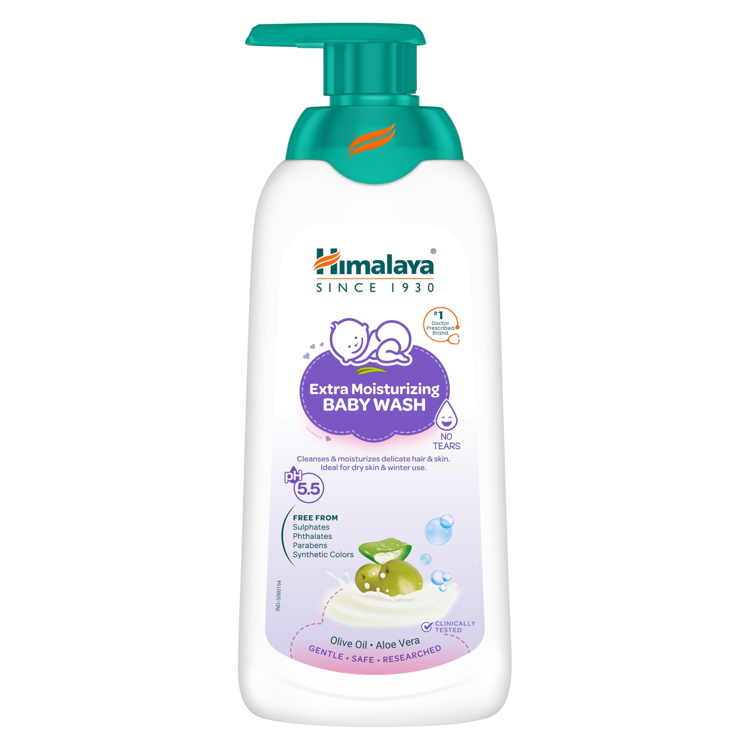 Extra Moisturizing Baby Wash 400ml | No tears formula |with Olive Oil, Aloe Vera & Milk | Cleanses and moisturizes baby’s skin