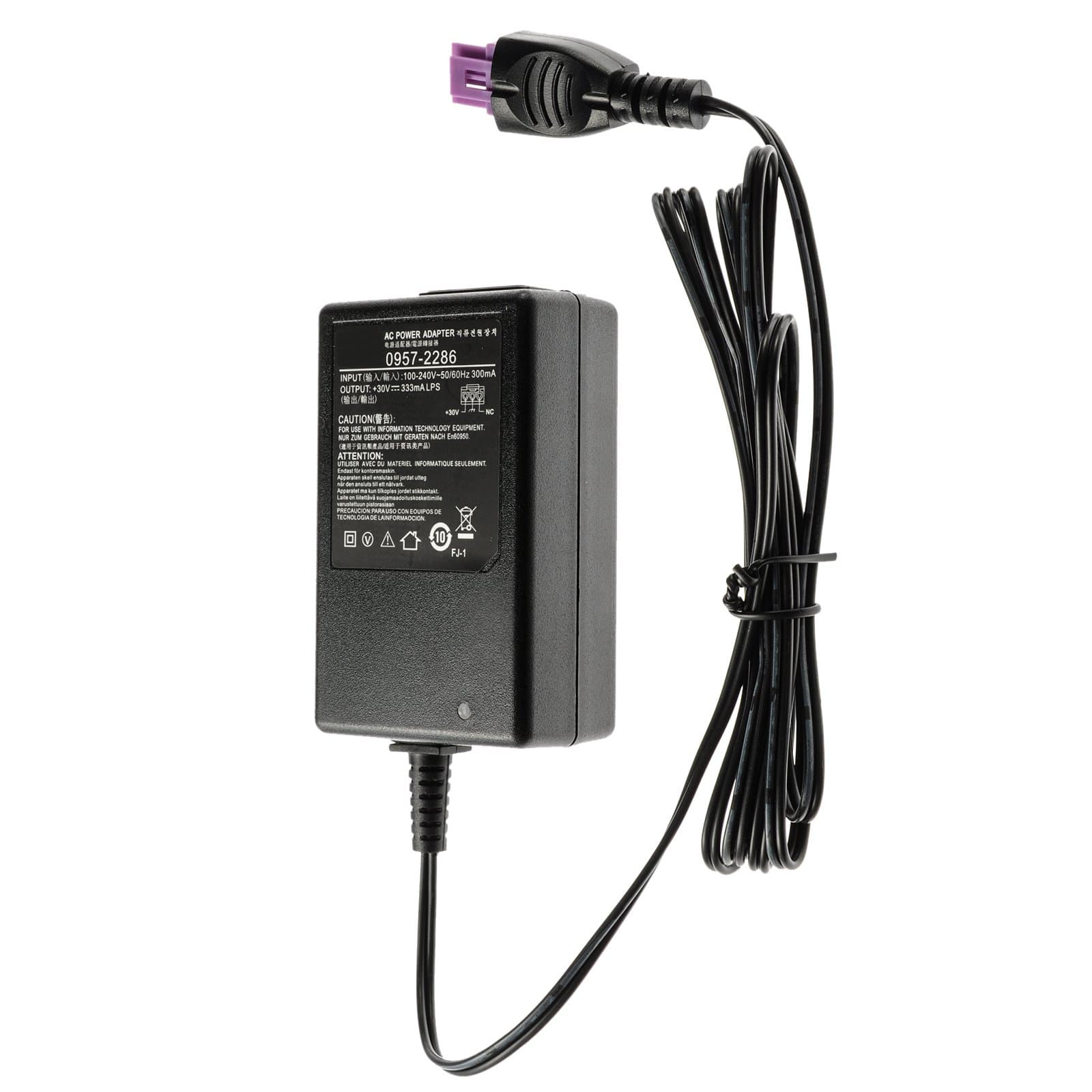 eTzone Printer Power Adapter AC Adapter Charger for HP Deskjet 1000 1050 2050A 2054A, 2510, 2511, 2512, 2514, 3000, 3050, 3050A, 3051A, 3052A, 3054, 3055A, 3056A, 3510, 3511, 3512 OfficeJet 0957-2286 (30V 333MA)