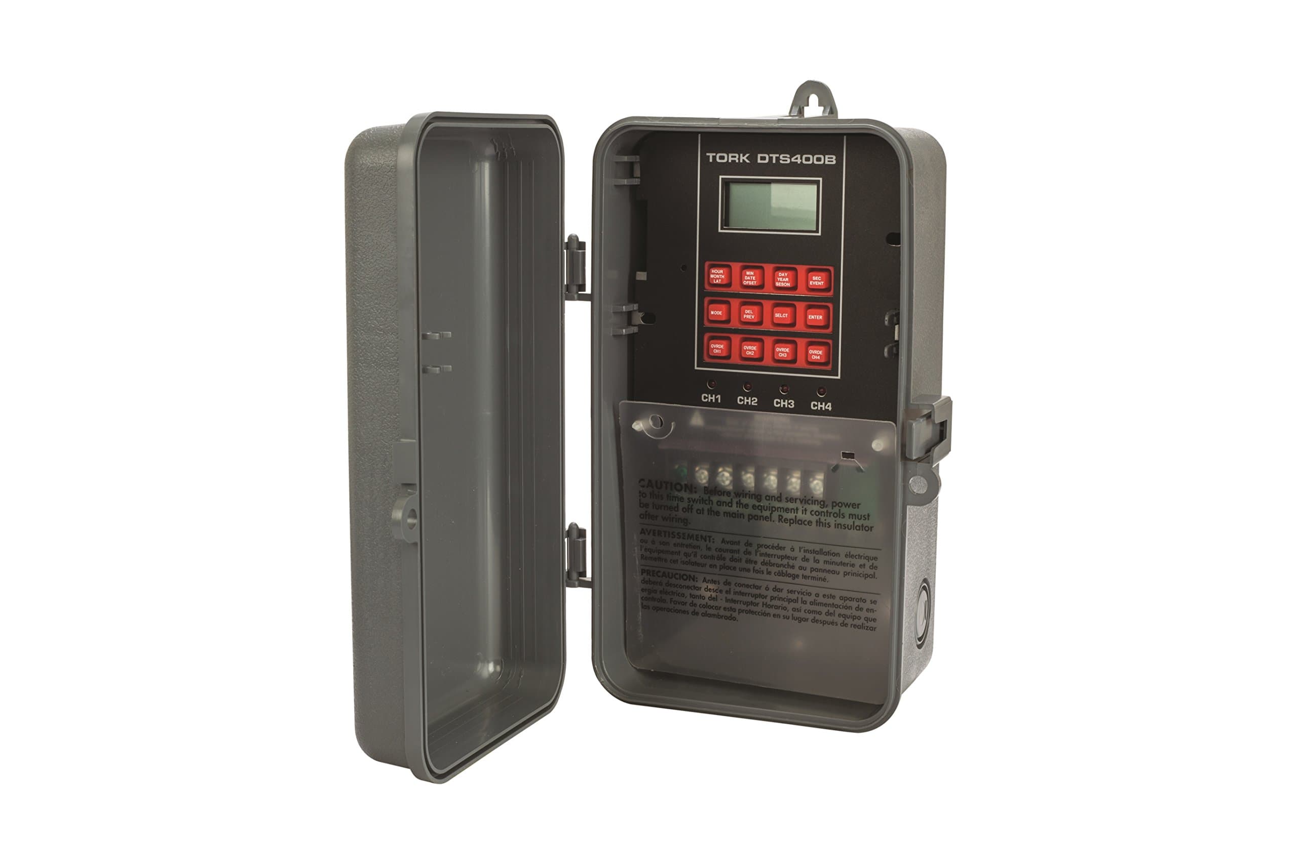 NSI DTS400B Series DTS Multipurpose Control 365/7 Day Advance Time Switch, 120/208-240/277 VAC, 4 Channels, SPDT Dry Contact