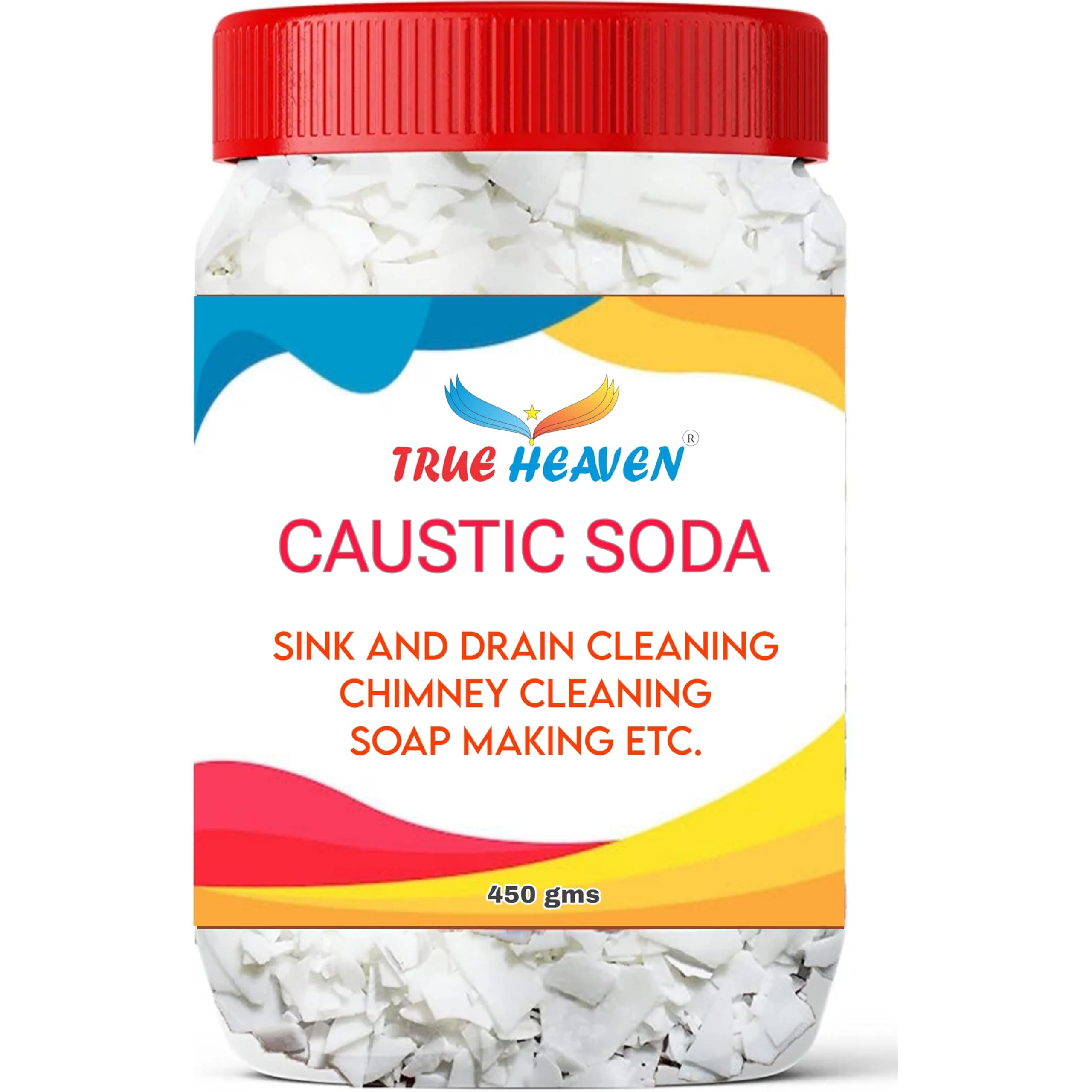 Caustic Soda, Lye,Drain Cleaner,Soap Making,Chimney Cleaner,Pipes Opener And Iron Cleaner Multipurpose 450Gms Net..