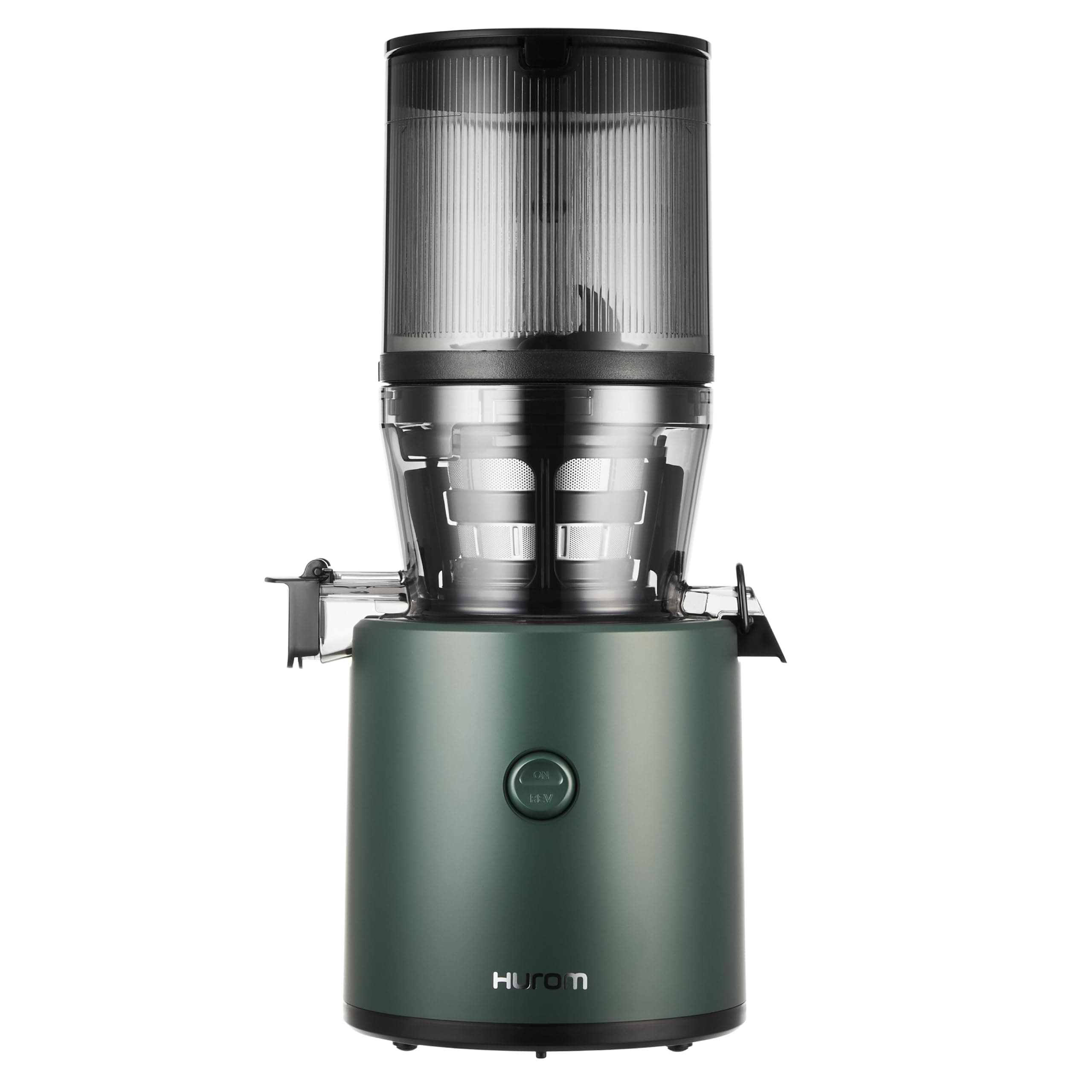 Hurom H320 Cold Press Juicer Machine, Easy to Clean Masticating Slow Juicer, Coarse Strainers, Self-Feeding, Hands Free, Family Size, Quiet Motor, Easy Assembly (Kale/Dark Green)