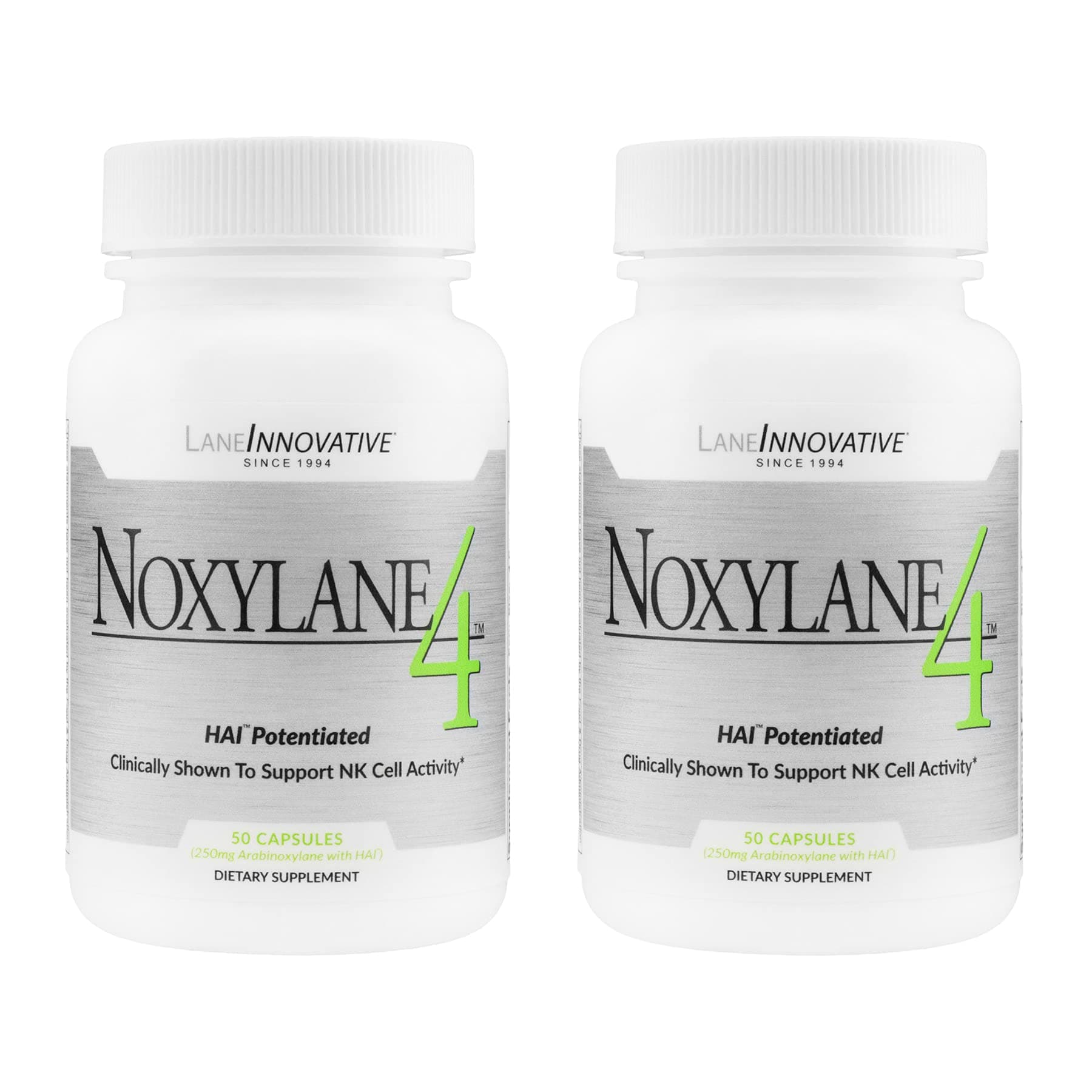 Lane Innovative - Noxylane 4, Supports Immune Protection, Supports Peak NK Cell Activity and T and B Cell Defense (25 Servings) | 2-Pack