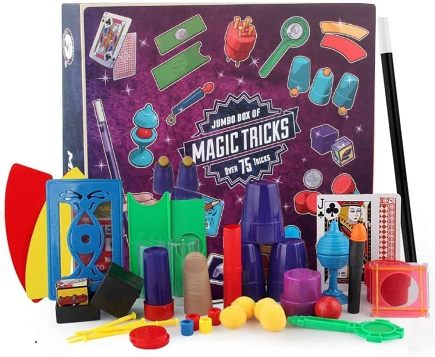 ROYAL POLAR Magic Kit for Kids 75 Magic Tricks for Boys Girls Best Birthday Gift Christmas Gift