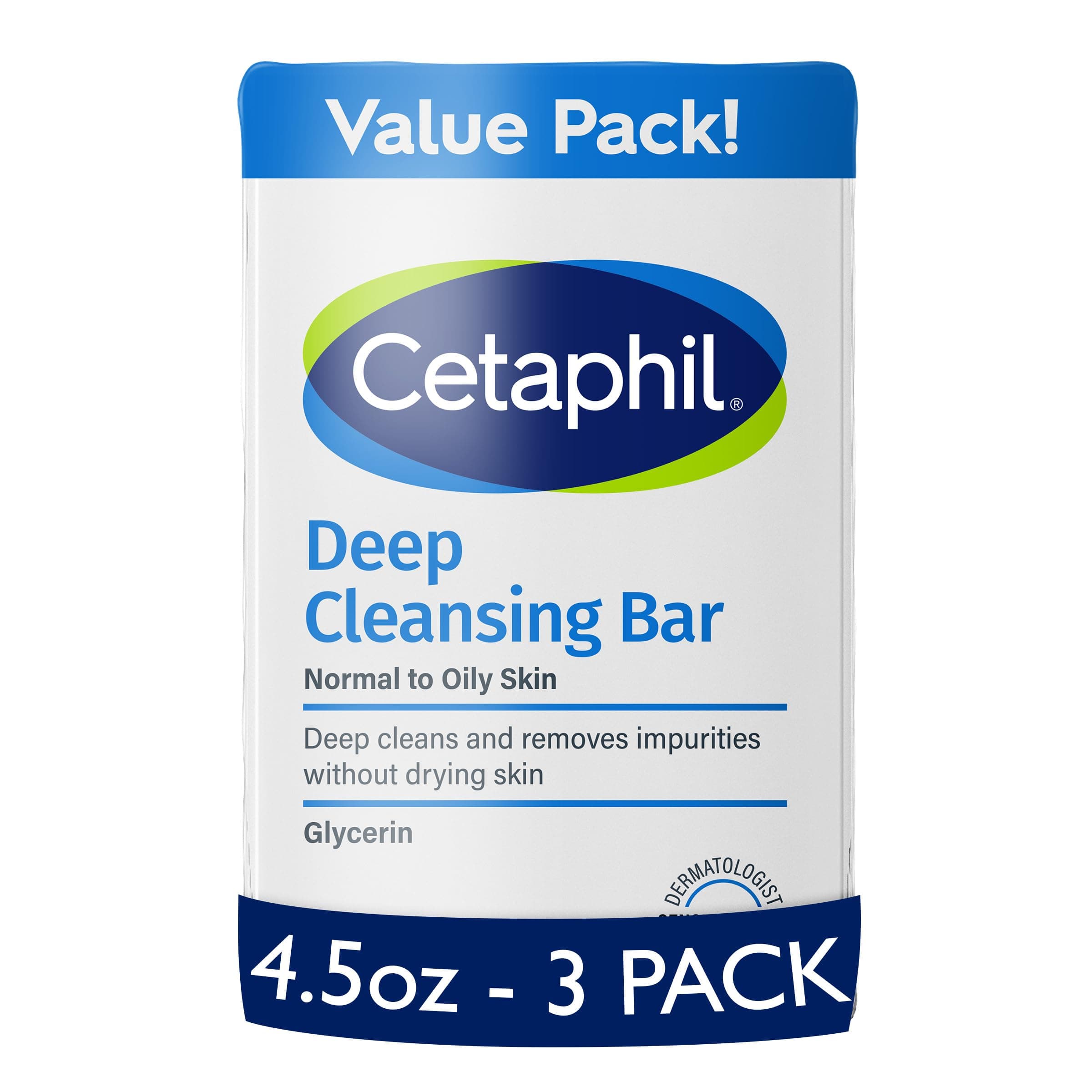 Deep Cleansing Face & Body Bar for All Skin Types (Pack of 3)