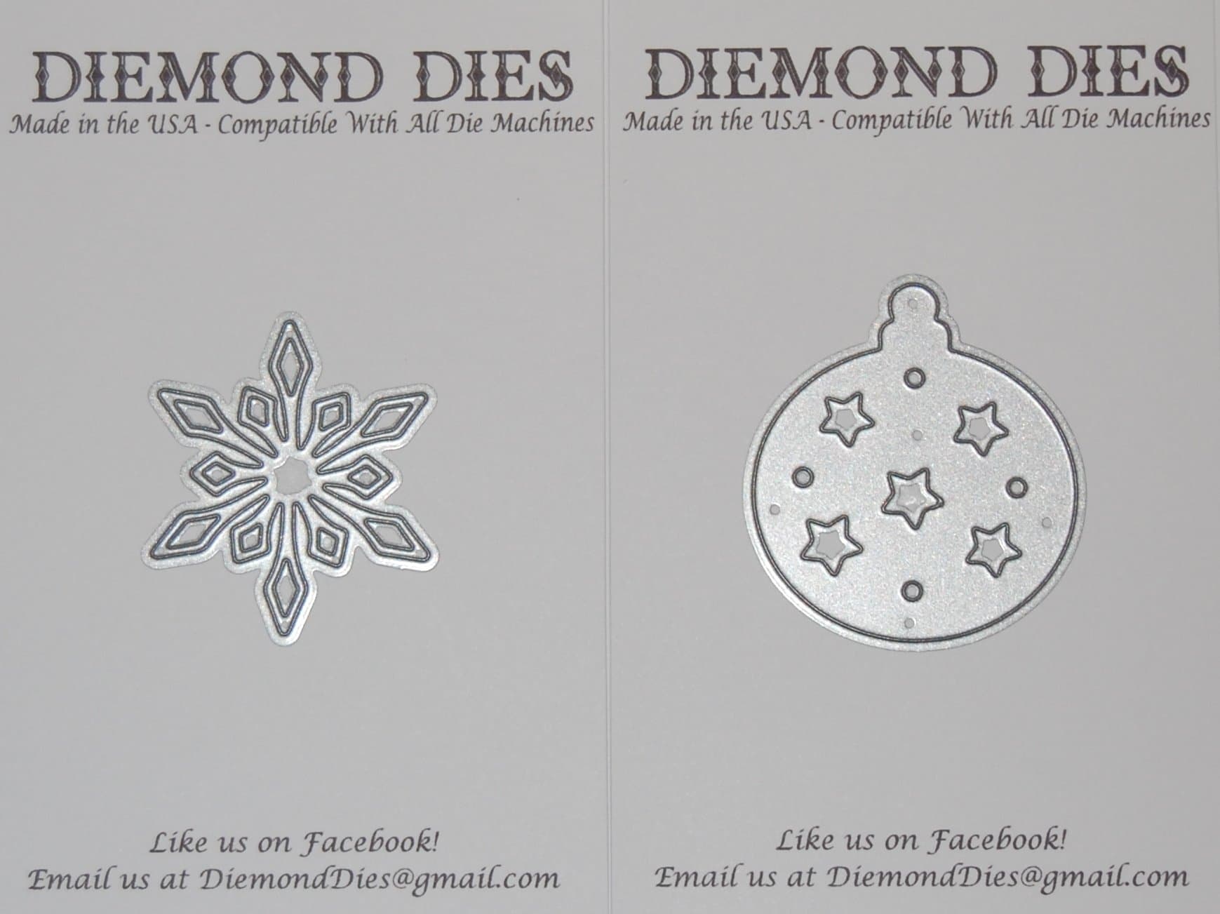 Diemond Dies Snowflake #1 Die and Ornament Die Bundle