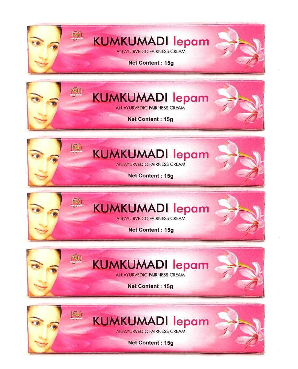 Kandamkulathy Kumkumadi Lepam | Natural Remedy for Pigmentation and Dark Spots - 15g (Pack of 6)
