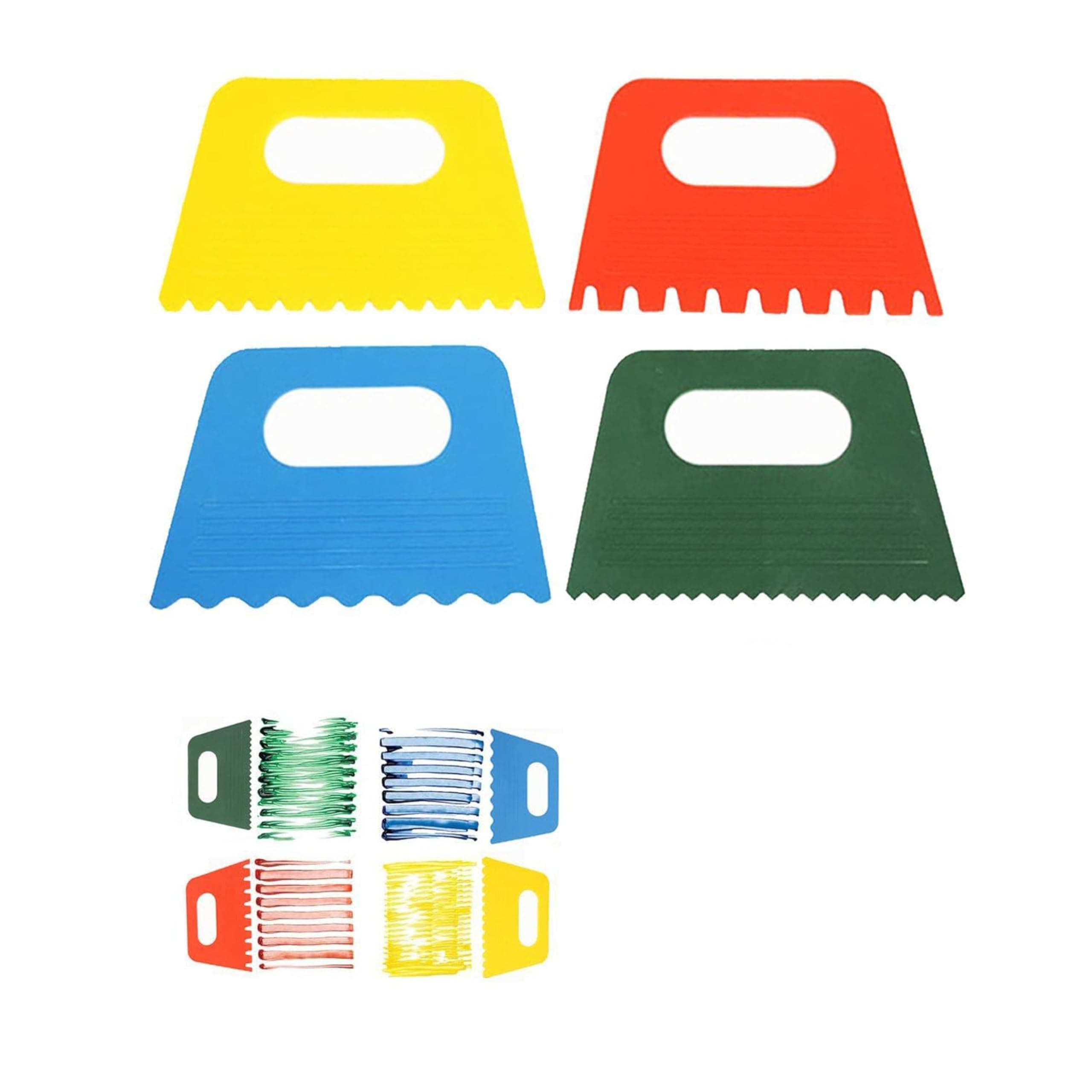 Paint Scrapers for Art DIY, Pack of 4