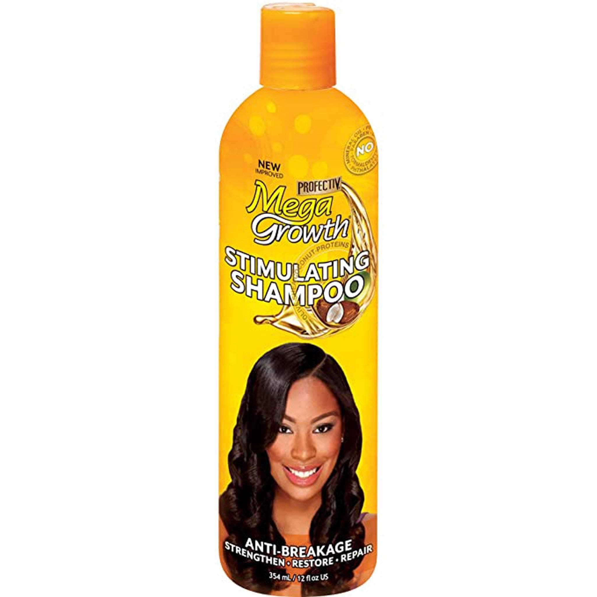 Mega Growth Stimulating Shampoo Anti-breakage Strengthening 12 Fl. Oz, 12 Oz (RV-91253)