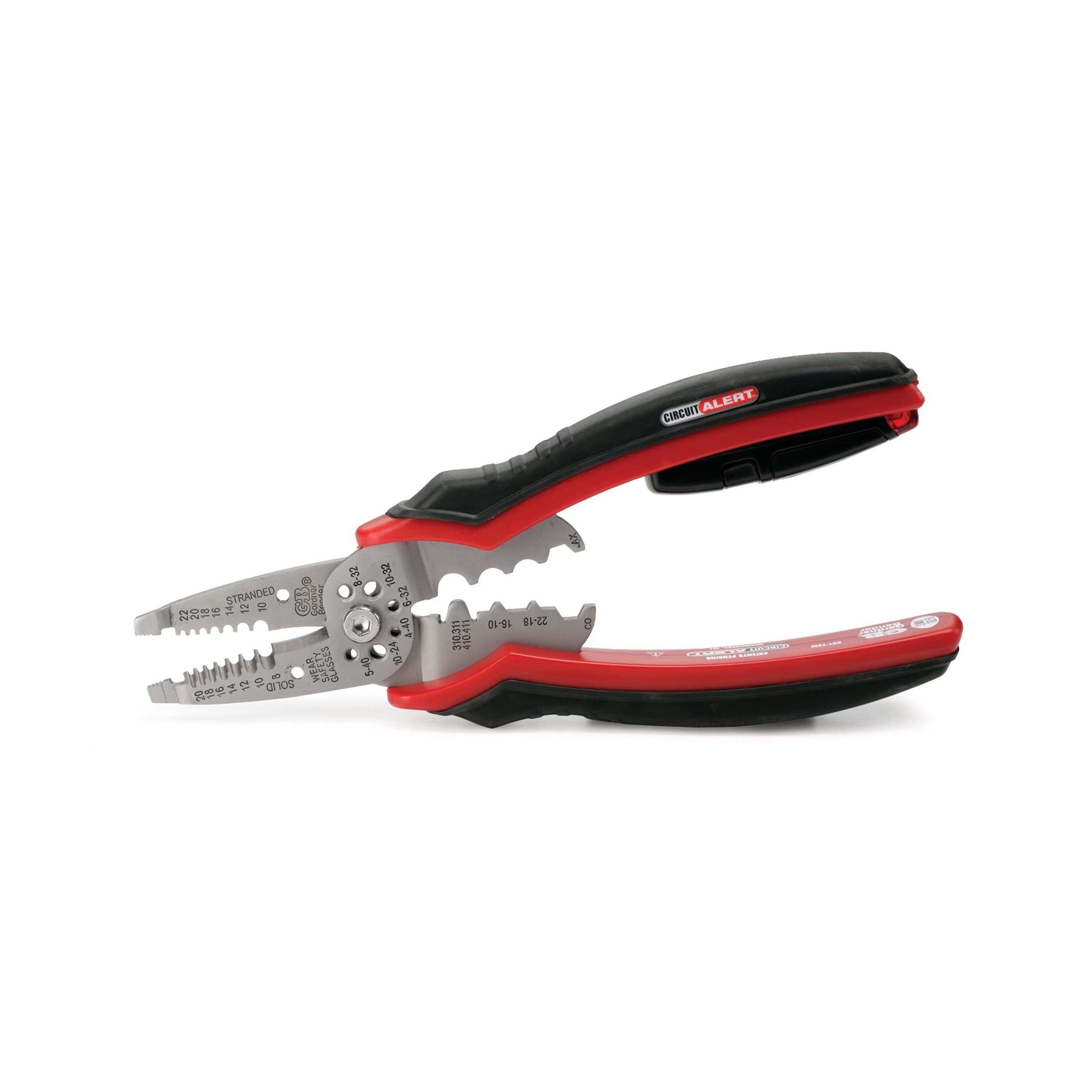 GST-70M Circuit Alert, Multi-Tool Hand Tool, Strips/Crimps, & Cuts, 8-20 AWG, Patented Volt Sensing Handle