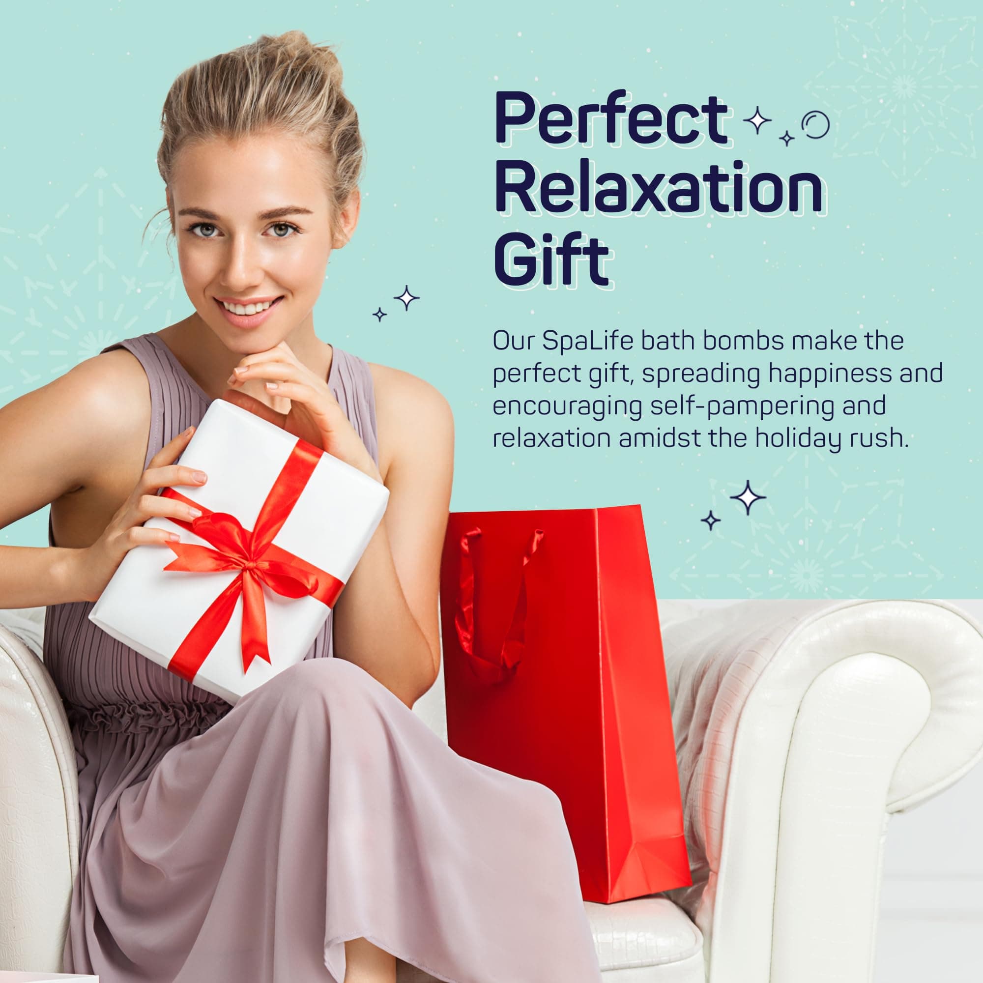 SpaLife Spa life Fizzle All The Way Bath Bomb Advent Calendar