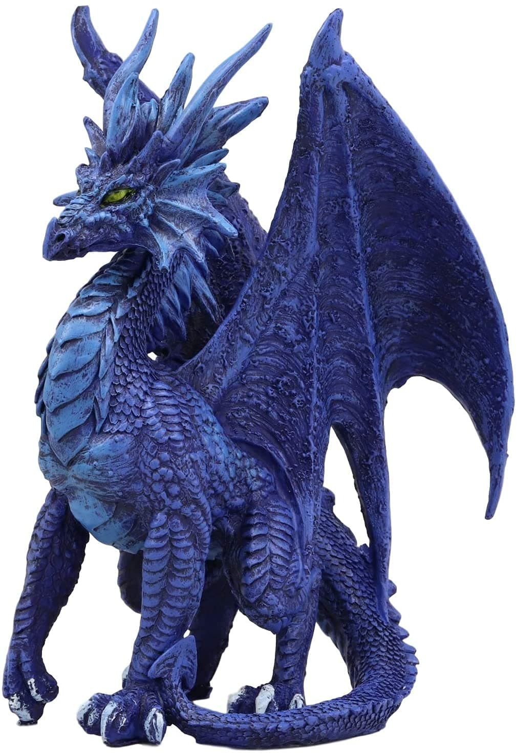 Ebros Ruth Thompson Fantasy Blue Nightfall Dragon with Majestic Horns Statue 9" Tall Land of The Dragons Collectible Home Decor Figurine Medieval Renaissance Dungeons Flying Beast Sculpture