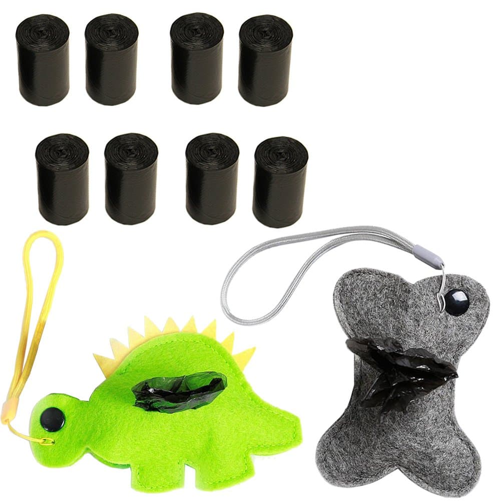 CHENG HUA QU ZHANPENG RI RONG PIN SHANG MAO BU Pet Dog Poop Bag Dispenser, Poop Bag Holder with 30 Waste Bags Free, Non-Woven Fabrics, Waterproof, Durable, Lovely, Ultra Lightweight