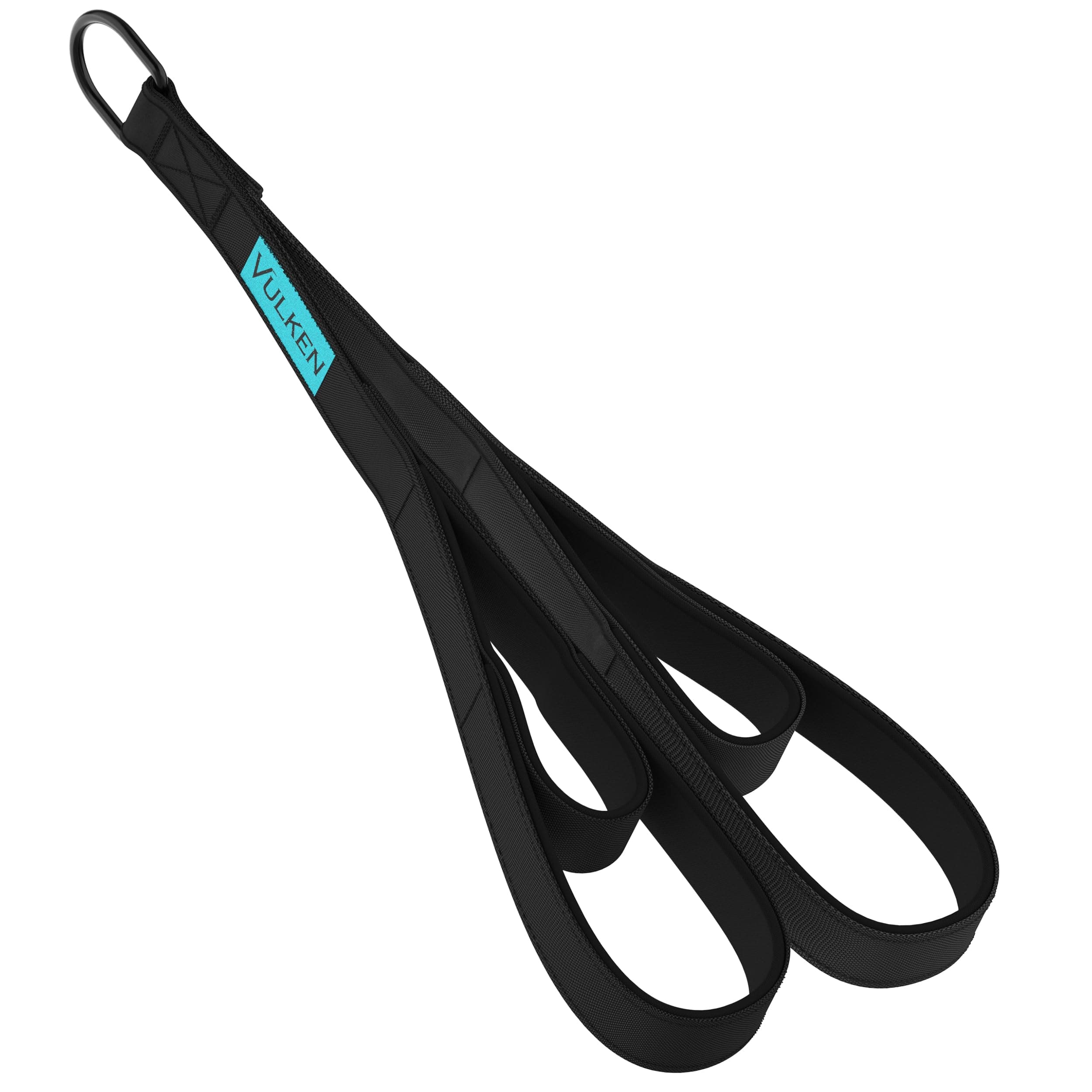 Vulken Tricep Rope Cable Attachment. 28.7 Inch & 22 Inch Two Lengths Built in One Pull Down Rope, Black & Pink