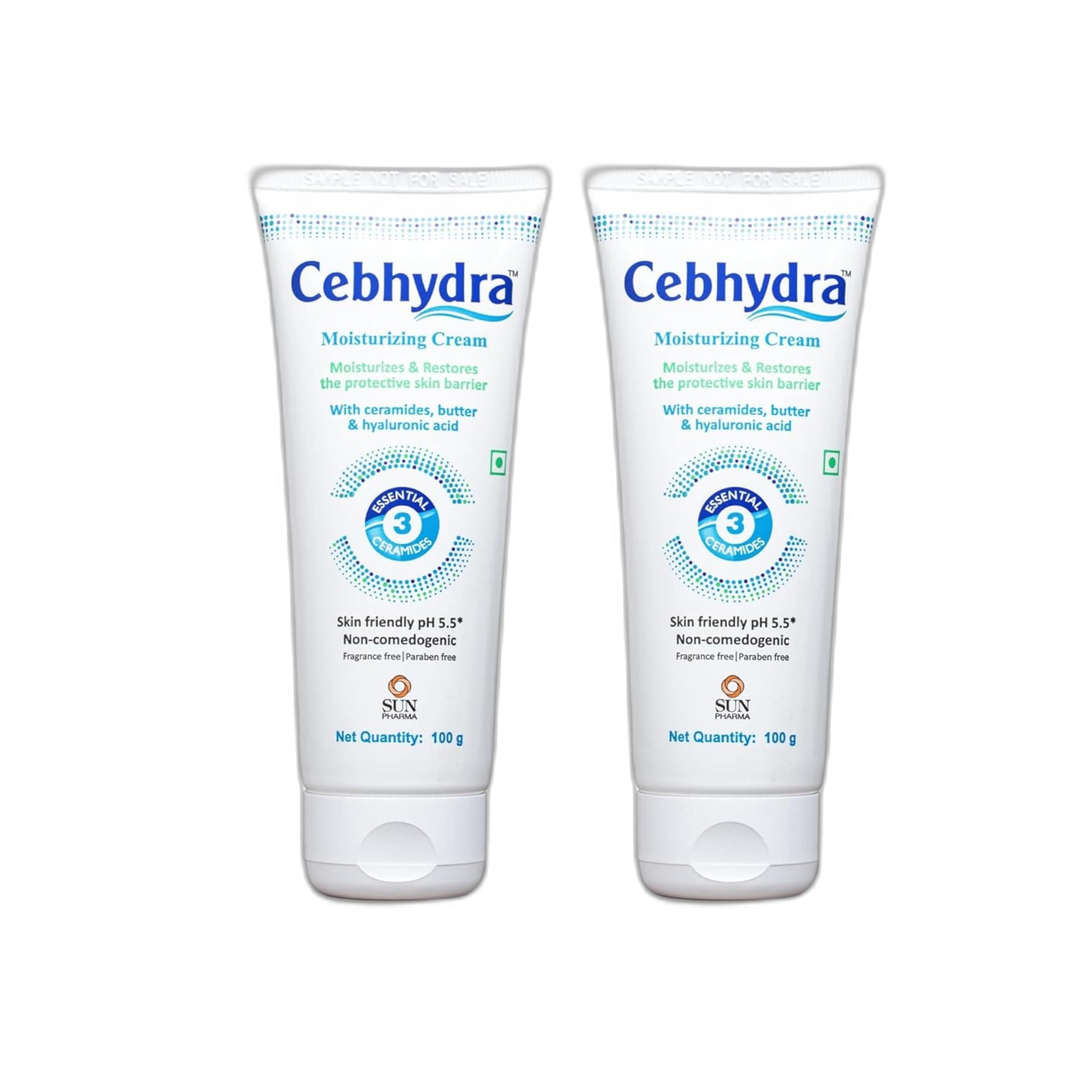 Moisturizer Cream|With Ceramides Butter & Hyaluronic Acid fragrance free|For Everyday Use for all Type of skin For Men & Women,100g x 2