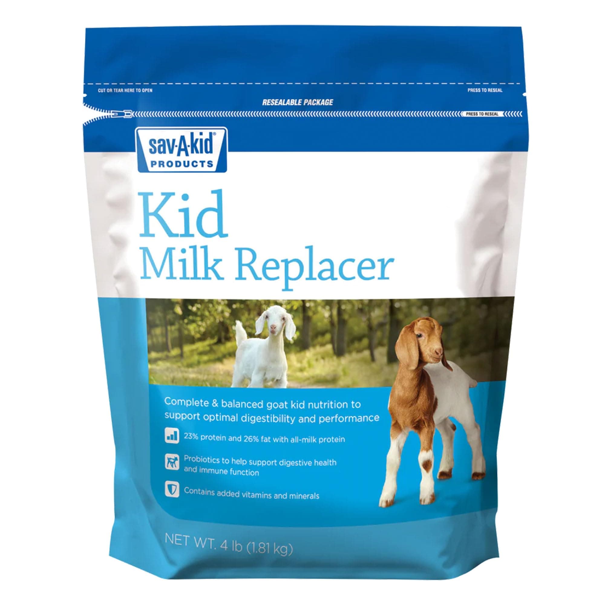 Sav-A-Kid | Goat Milk Replacer | 4 Pound (4 LB) Bag