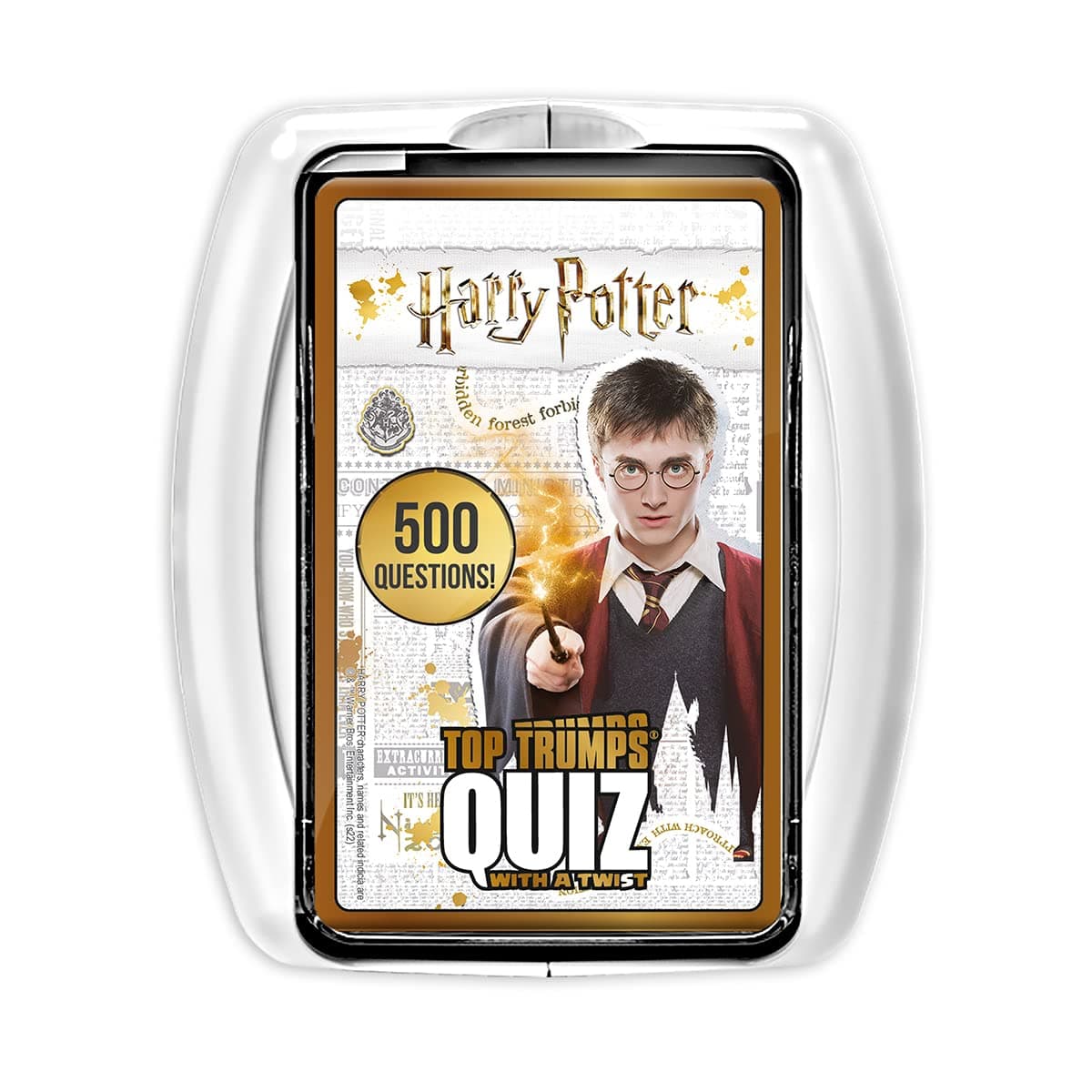 Quiz Harry Potter Game, 500 Questions to Test Your Knowledge and Memory in The World of Hogwarts, Spells, Witches & Wizards and Lord Voldemort, Gift and Toy for Ages 8 Plus