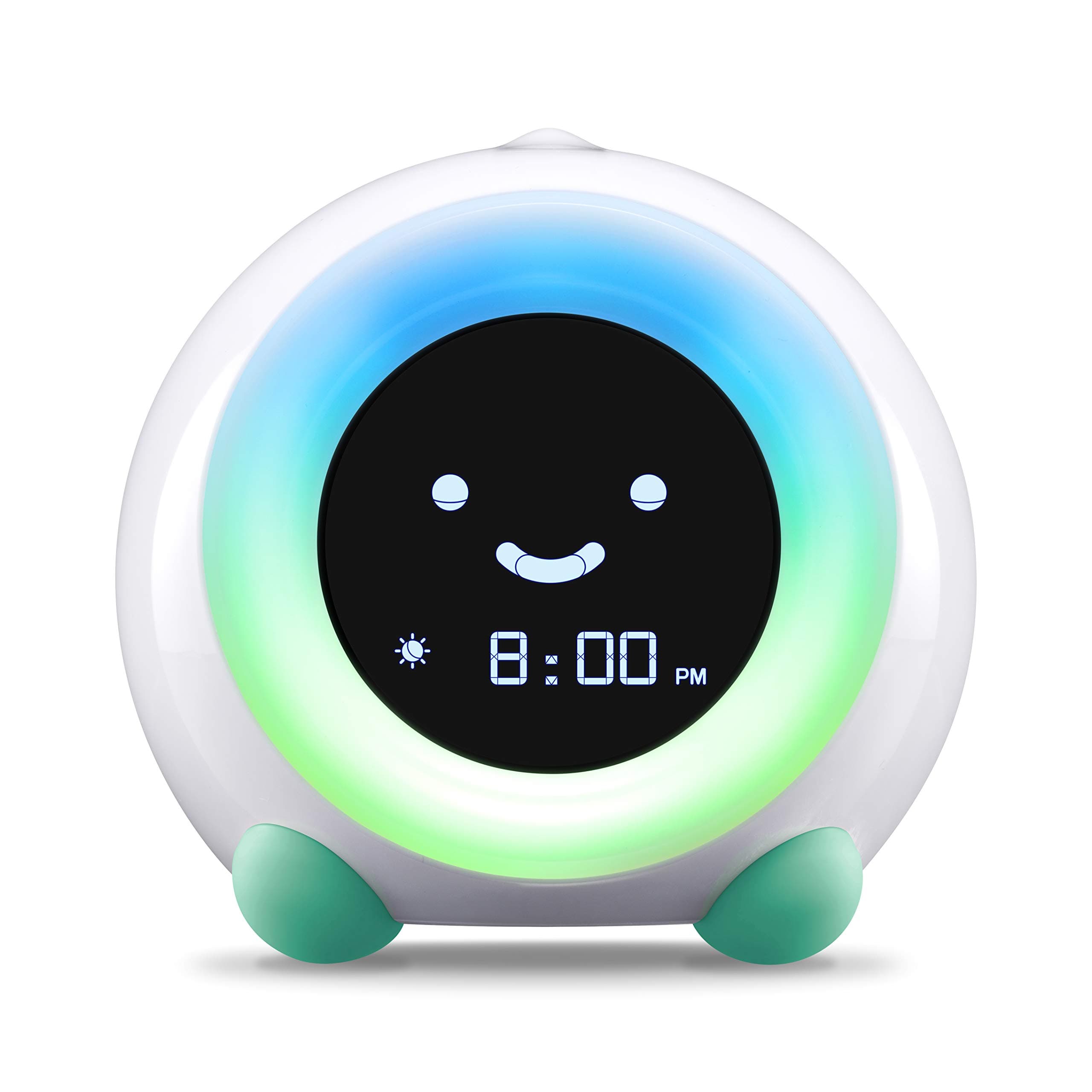 LittleHippo Mella: Kids Alarm Clock, Ready to Rise Children's Sleep Trainer, Night Light, Sound Machine and OK to Wake for Toddlers and Kids - Tropical Teal (Updated 2025)