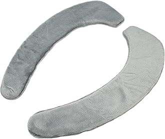 2 Pcs Toilet Seat Cover Pads, Soft and Warm Washable Self Adhesive Flannel Toilet Seats Cover Cushion for Bathroom Winter (Grey)