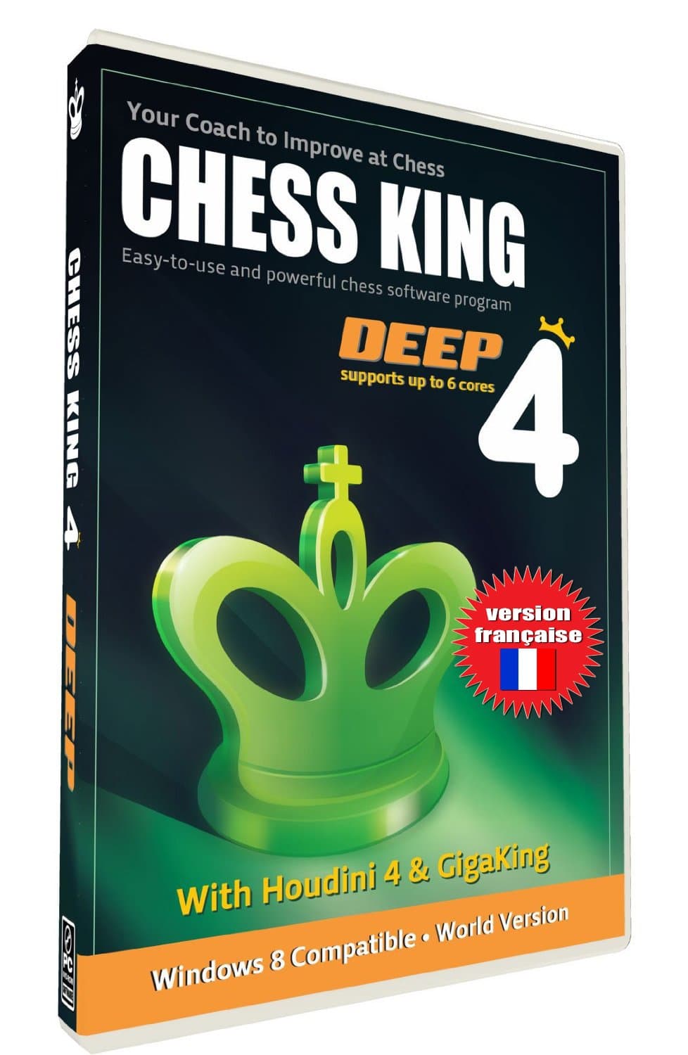 Chess King 4 Deep with Houdini 4 Chess Software (New for 2014)