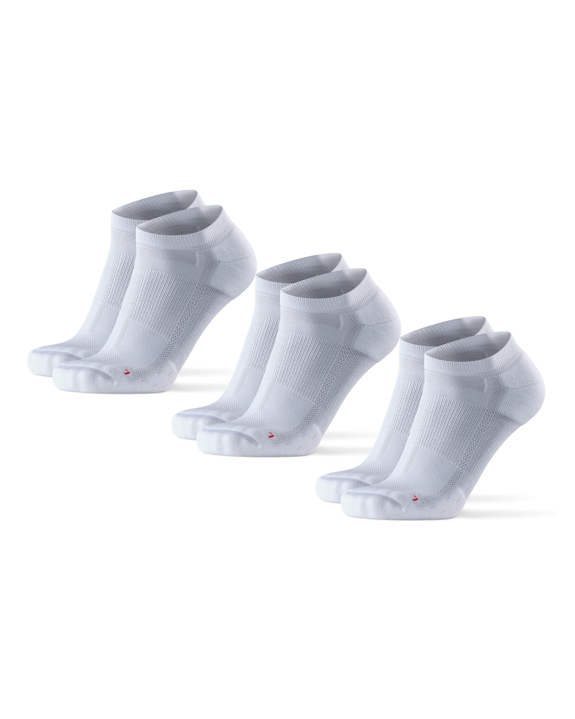DANISH ENDURANCE Cushioned Ankle Running Socks for Long Distances, Anti-Blister & Sweat Wicking, Men & Women, Unisex, 3 Pack