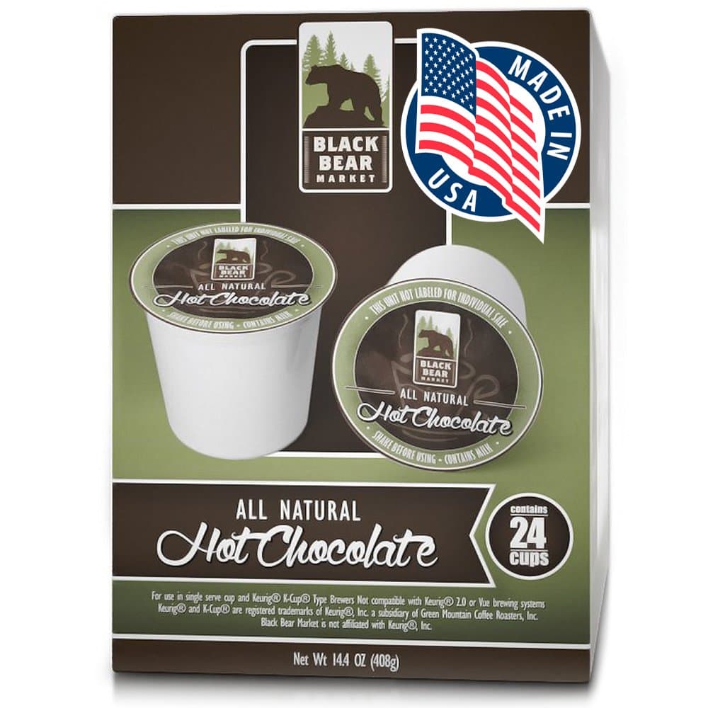 Black Bear Market All Natural Hot Chocolate 24 Count