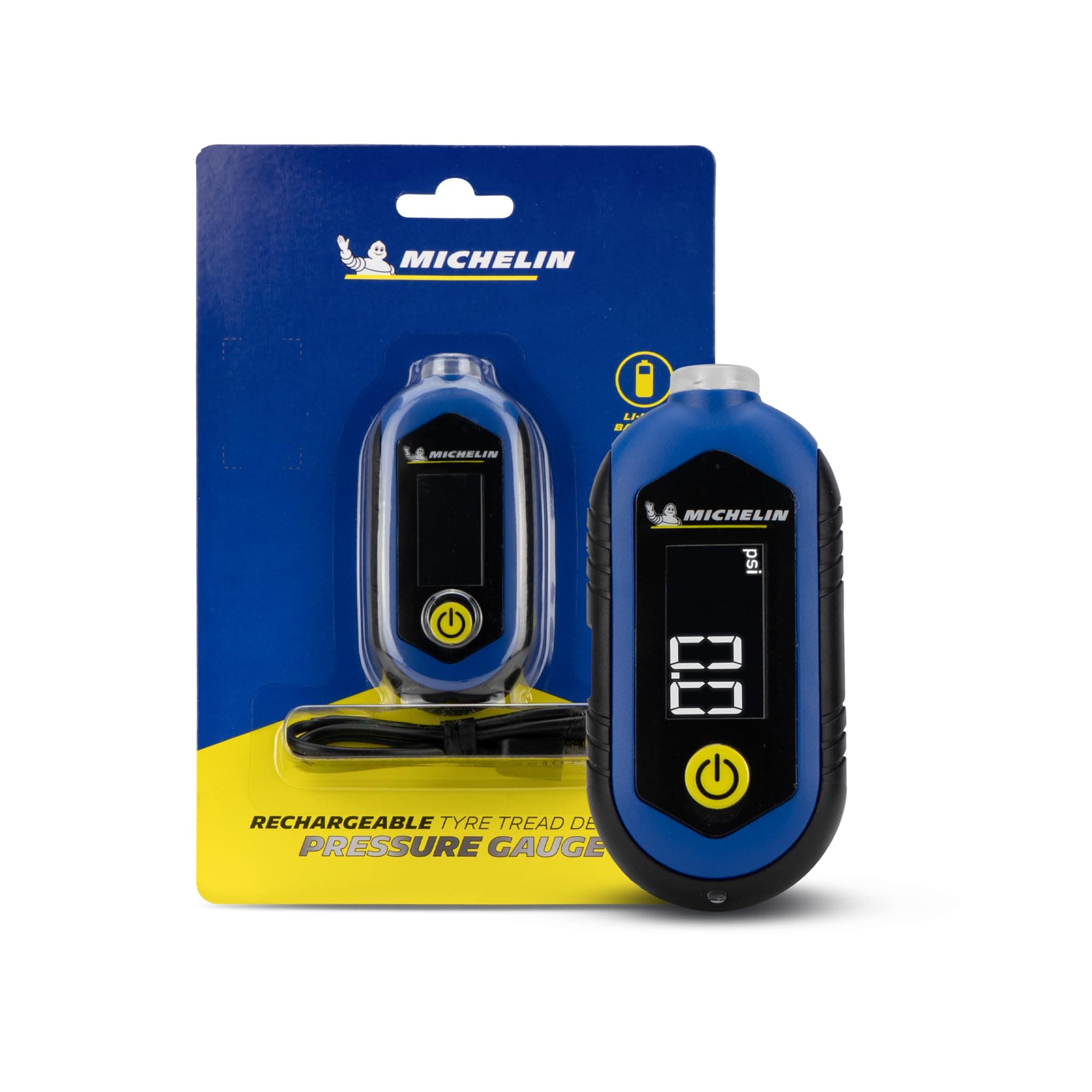 MICHELIN Rechargeable Digital Tyre Tread Depth & Pressure Gauge