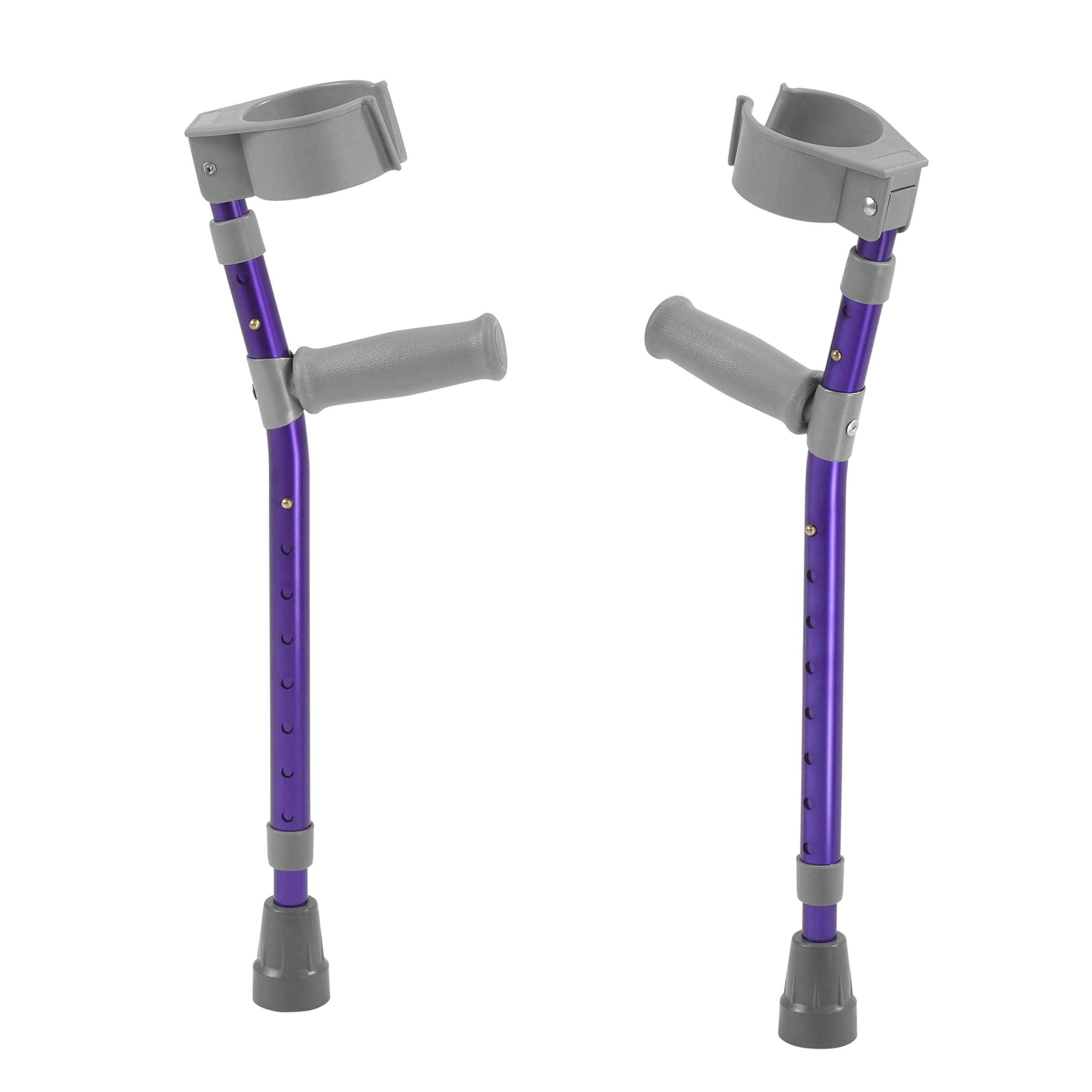Inspired by Drive Pediatric Forearm Crutches, Wizard Purple, Large