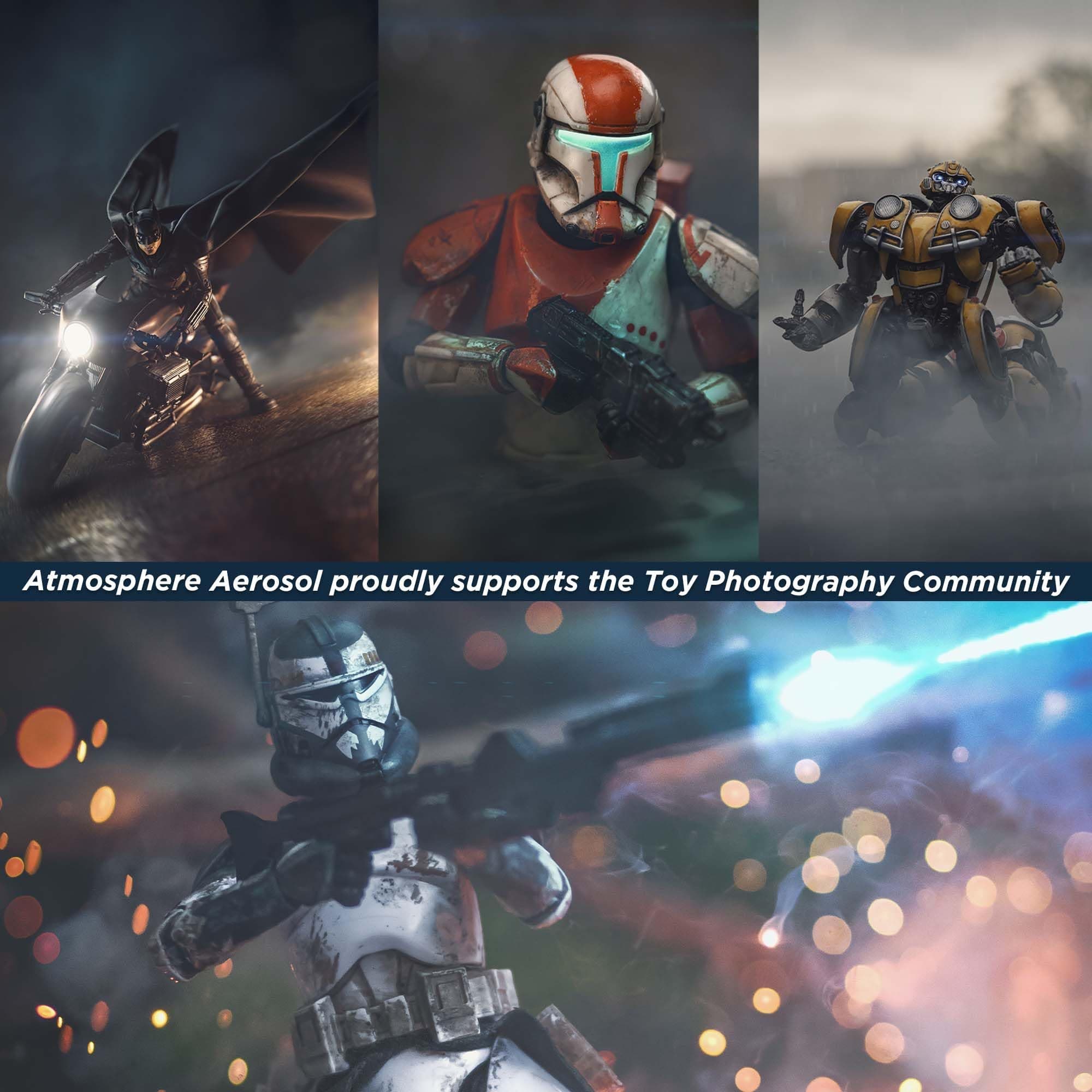 Atmosphere Aerosol Haze/Fog Spray,12 Pack - Safe Mini Smoke Machine Alternative for Indoor and Outdoor - Portable & Handheld Fog Spray & Mist Maker for Photographers - Mini Fogger Made in The USA