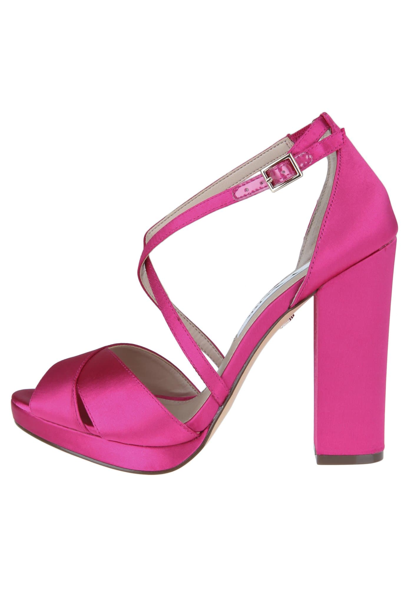 Nina New York Satin High Heel Sandals Ladies Black