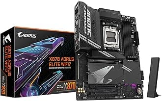 GIGABYTE X870 AORUS Elite WIFI7 AM5 LGA 1718, ATX, DDR5, 4X M.2, PCIe 5.0, USB4, Wi-Fi 7, 2.5GbE LAN, EZ-Latch, Q-Flash