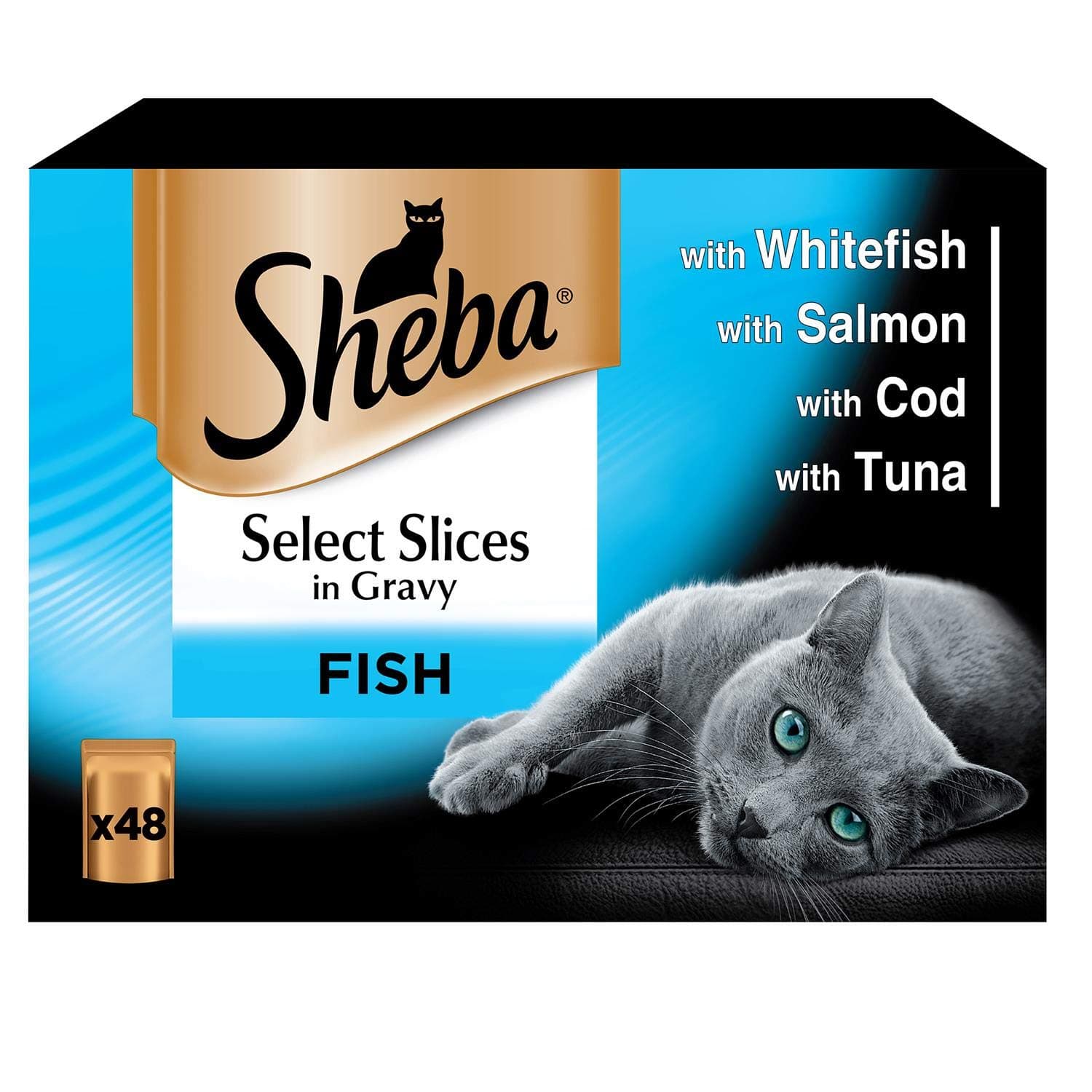Select Slices Cat Pouches Fish Collection in Gravy 48 x 85g