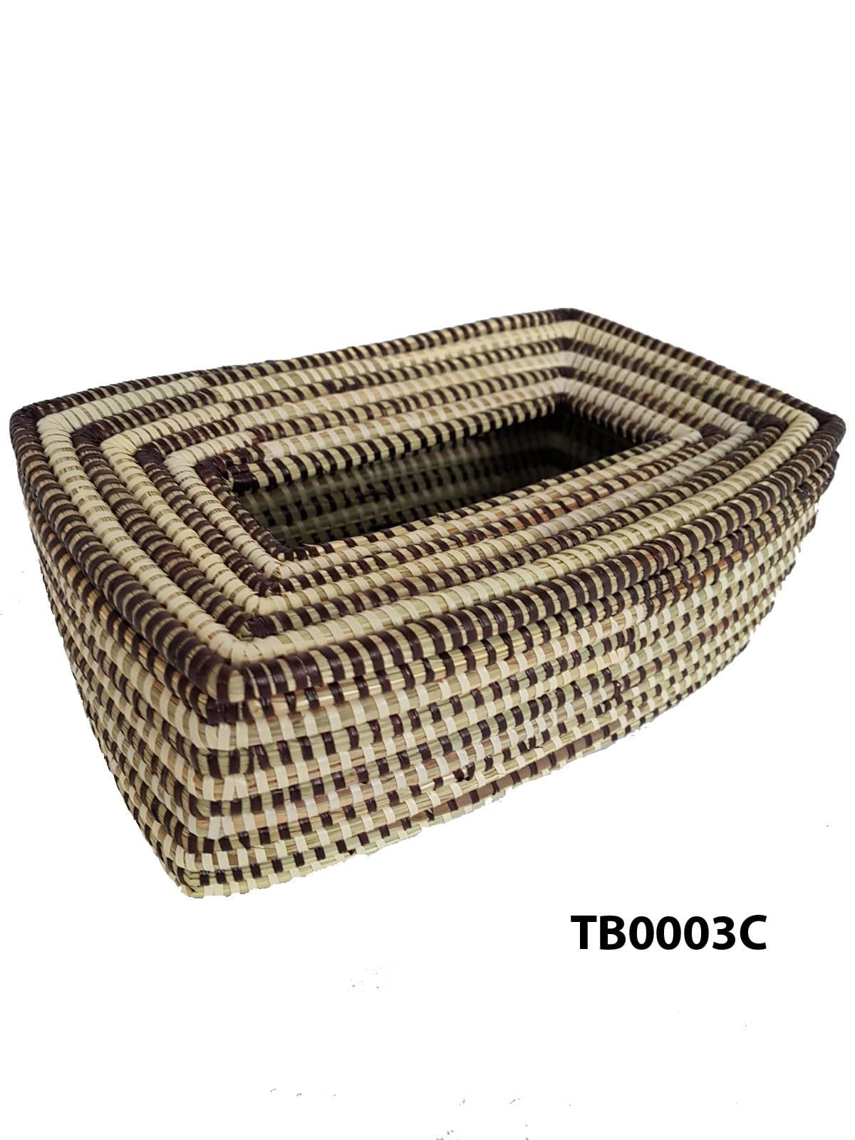 ShopAfricart HAND WOVEN TISSUE BOX (TB0003C)
