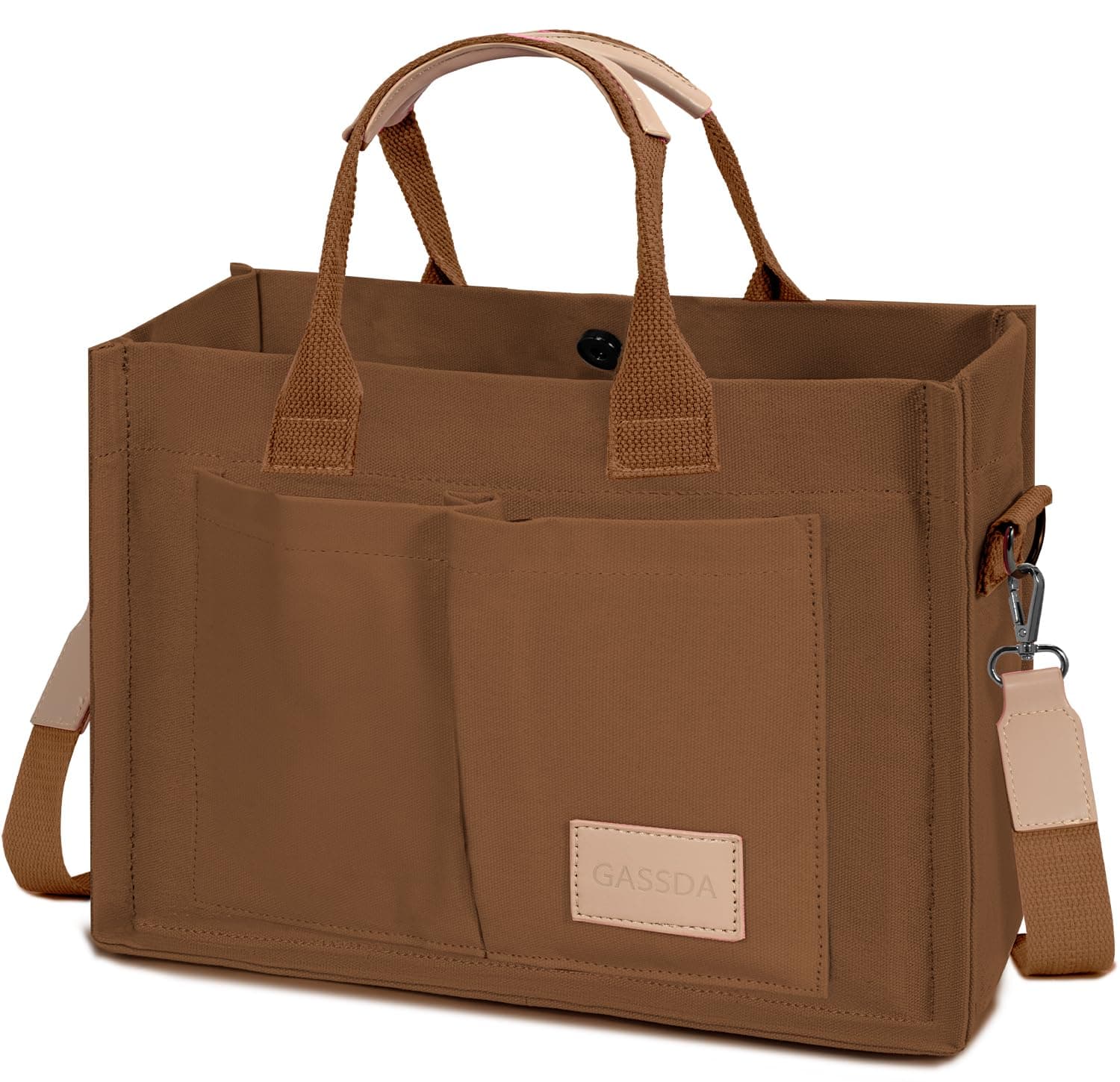 Tote Bags for Women Canvas Tote Purse Crossbody with Pockets Top Handle Shoulder Handbags Satchel Bags for Women