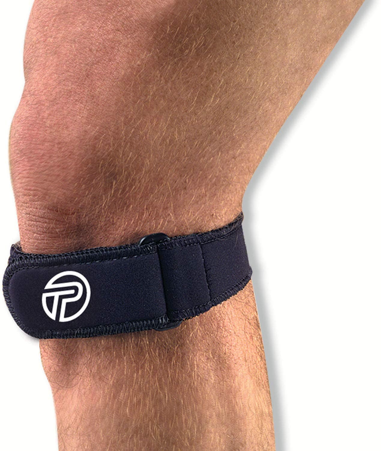 Knee Pro-Tec Patellar Tendon Strap, Alleviates Patellar Discomfort, Tendinitis, Chondromalacia, Patello-Femoral Discomfort, Osgood-Schlatter's, Moderate Compression, Medium